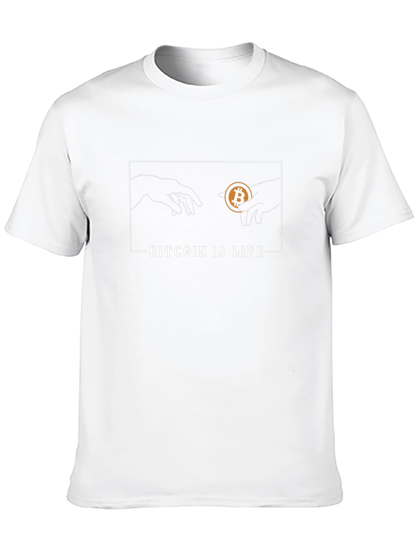 Black Bitcoin Is Life Graphic Tee view 10