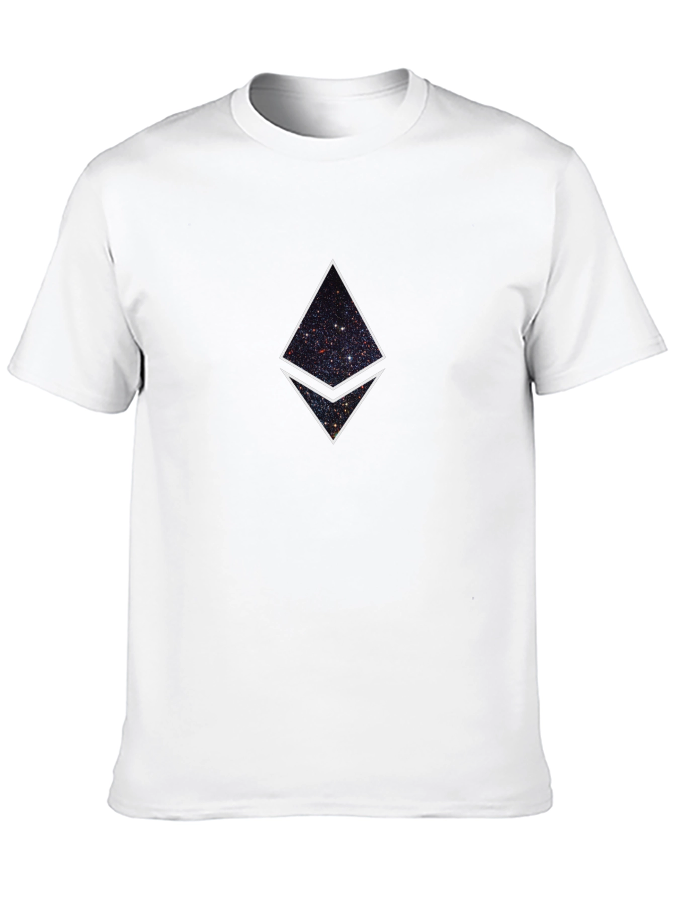 Black Ethereum Galaxy Graphic T-Shirt view 10