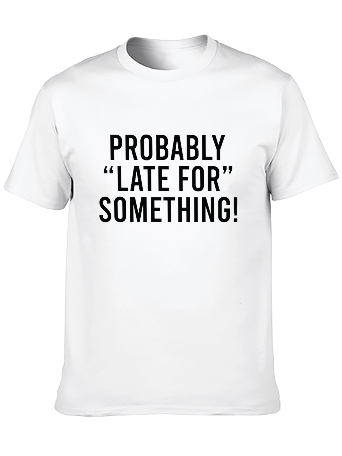 Black Late For Something Black Graphic Tee view 10