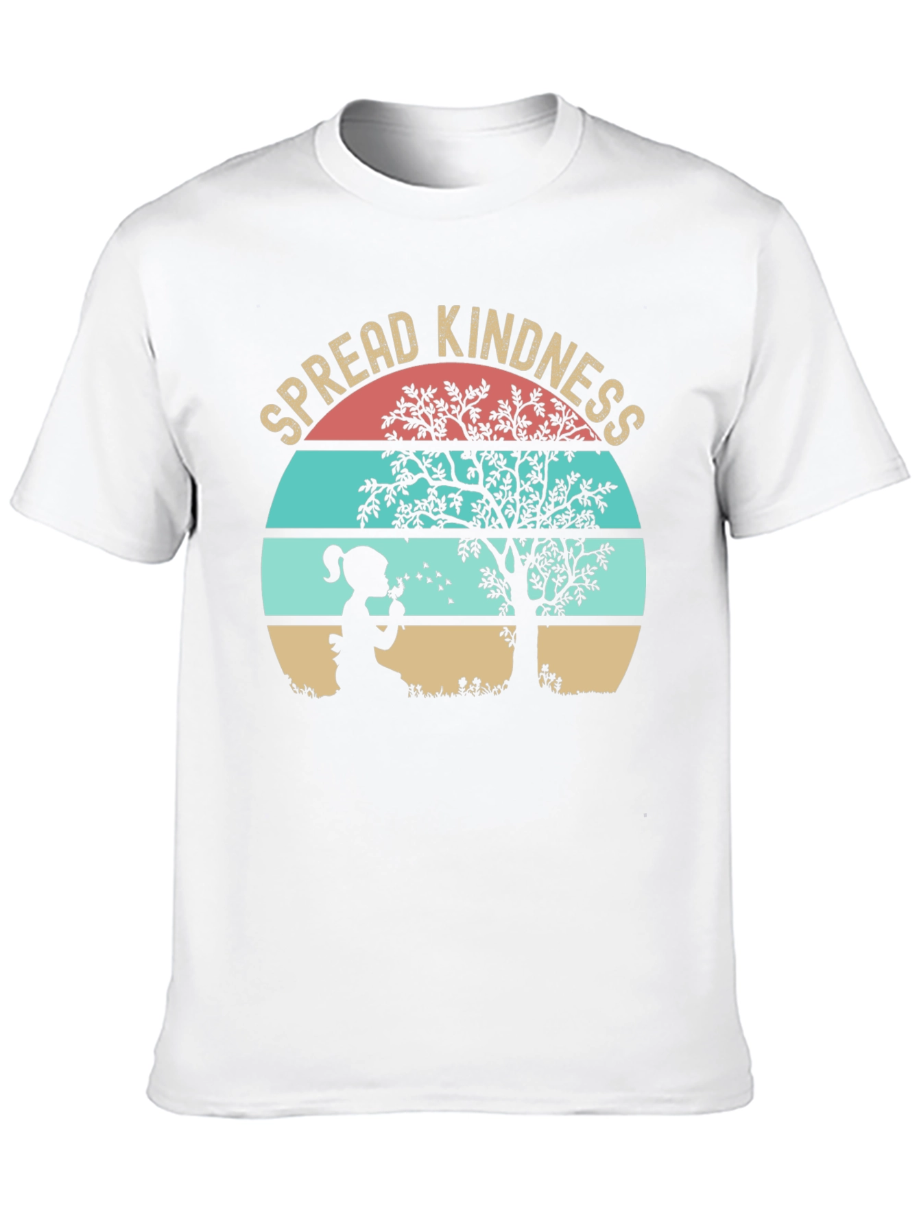 Black Spread Kindness Graphic Tee - Unisex Soft Cotton Shirt view 10