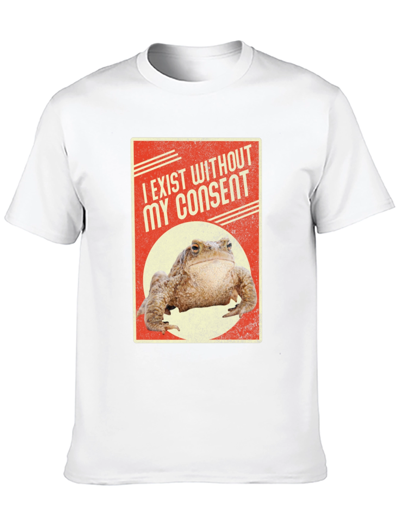 Black Exist Without Consent Frog Graphic T-Shirt view 10