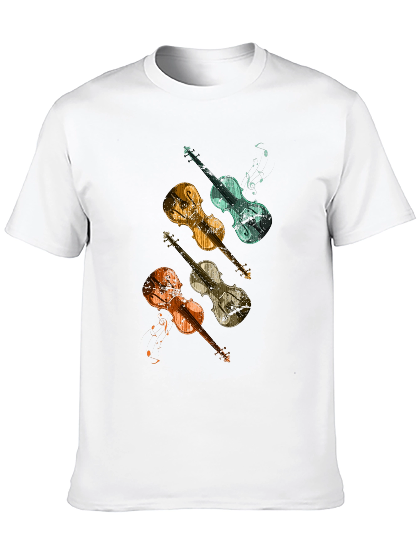 Black Vintage Violin T-Shirt - Music Lover Tee view 10