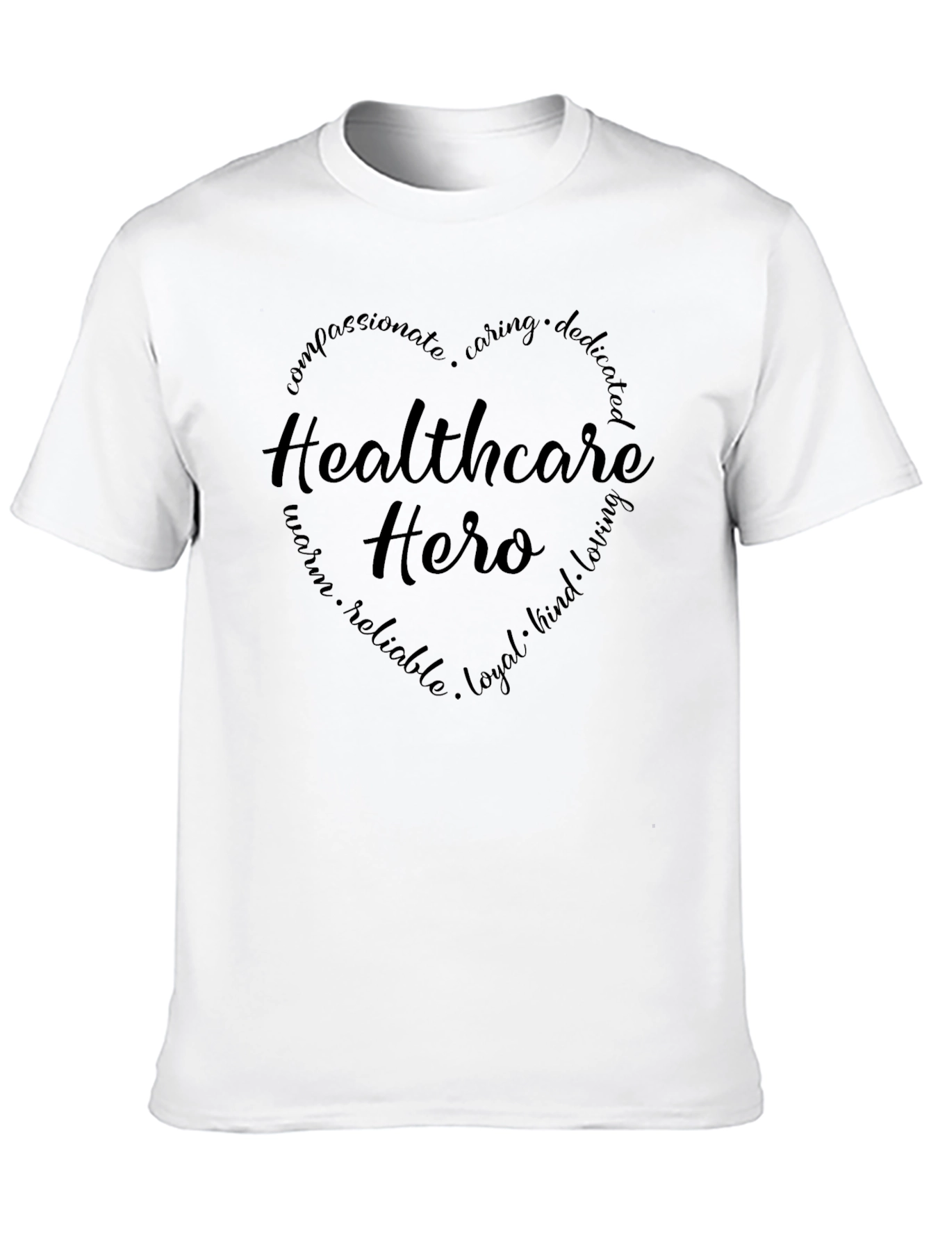 Black Healthcare Hero T-Shirt view 10