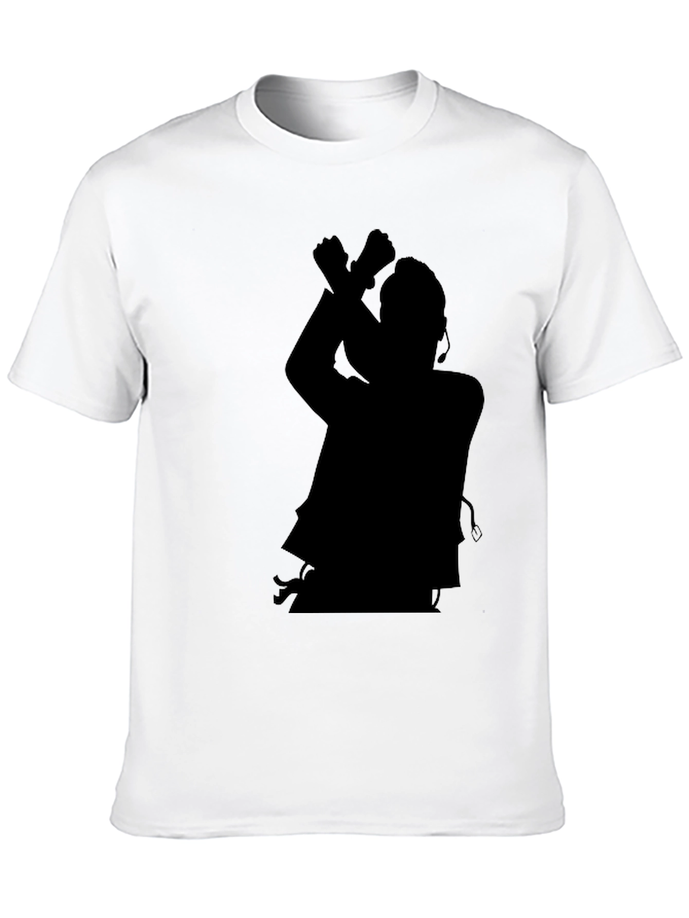 Black Silhouette Graphic Tee - Black Casual Shirt view 10