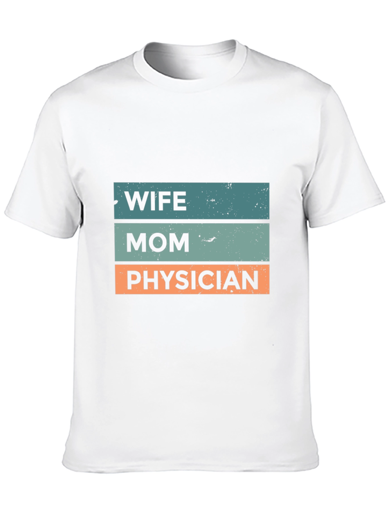 Black Wife Mom Physician T-Shirt - Black view 10