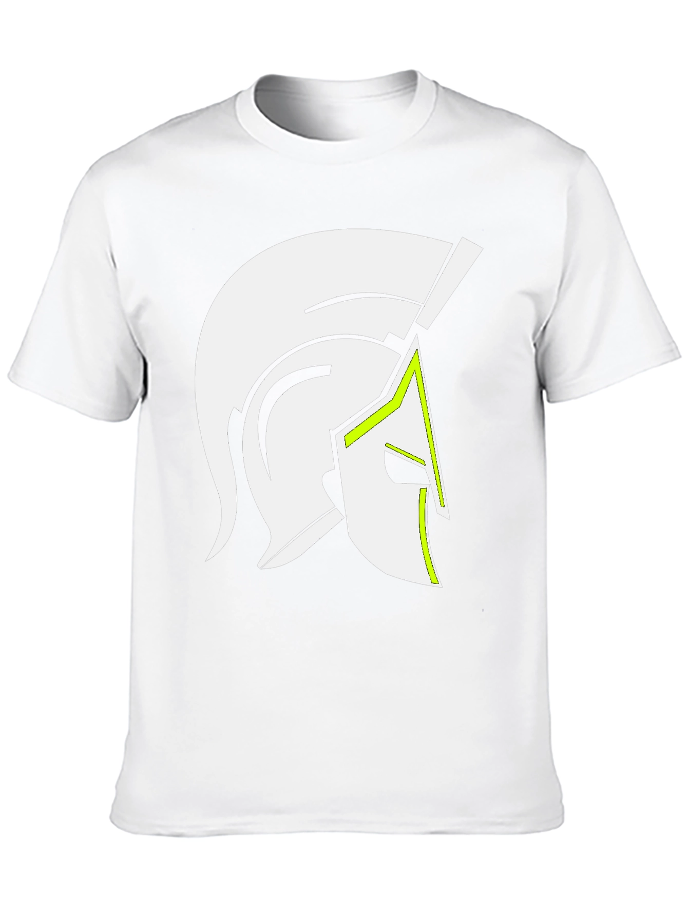 Black Spartan Helmet Graphic Tee - Black Cotton Blend view 10