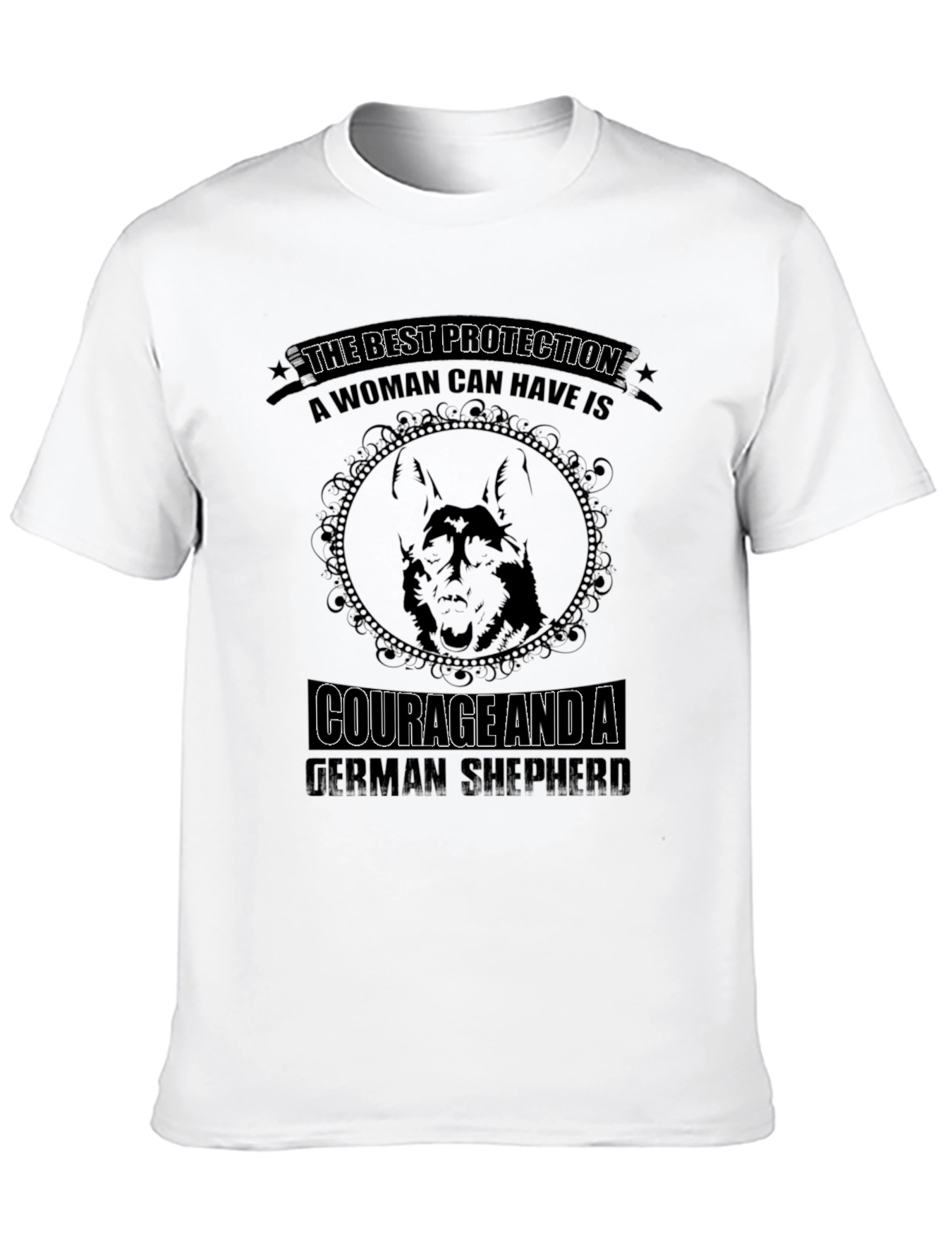 Black German Shepherd Protection T-Shirt view 10