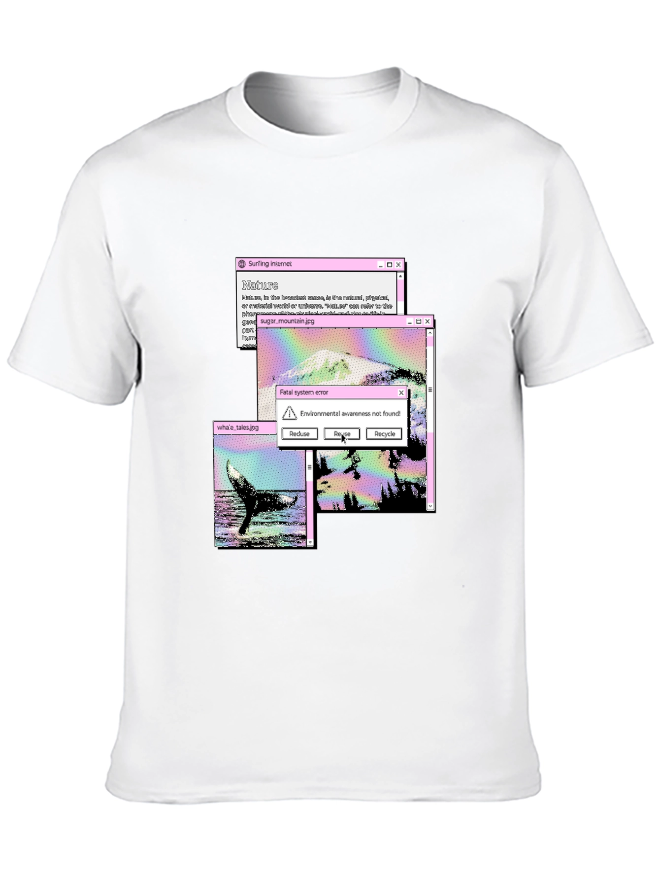 Black Surfing Internet Nature T-Shirt view 10