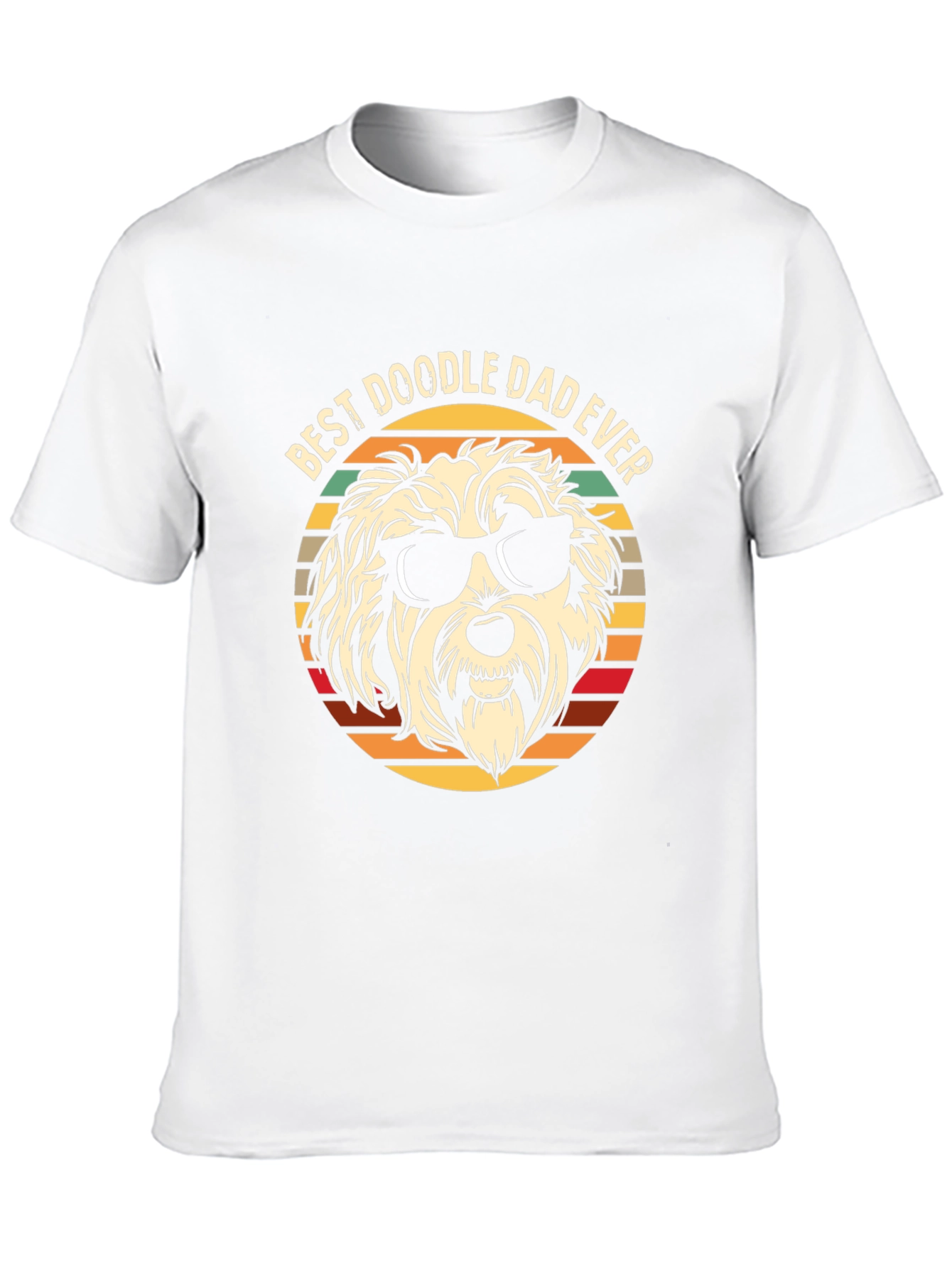 Black Best Doodle Dad Ever T-Shirt view 10