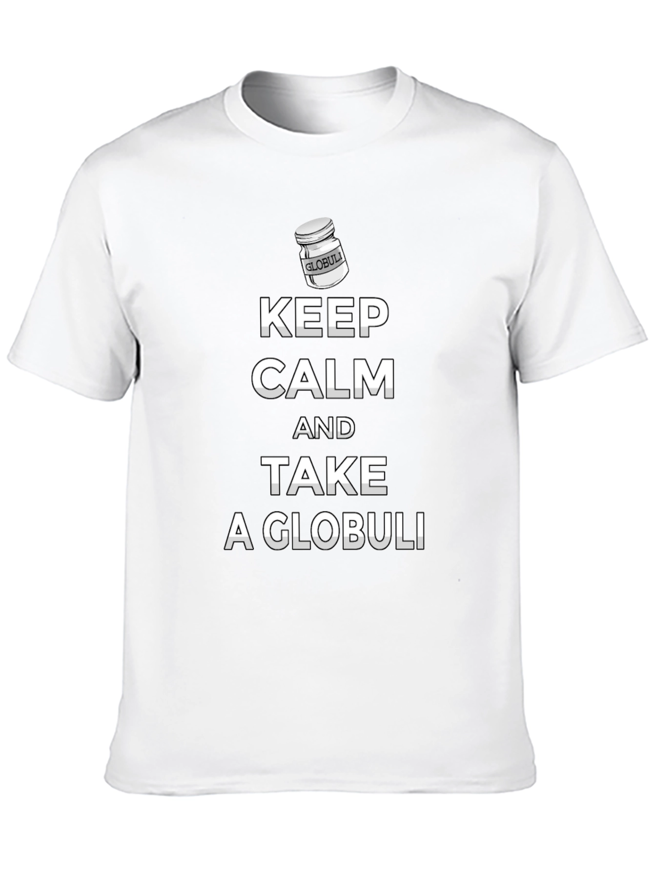 Black Keep Calm & Take A Globuli Black T-Shirt view 10