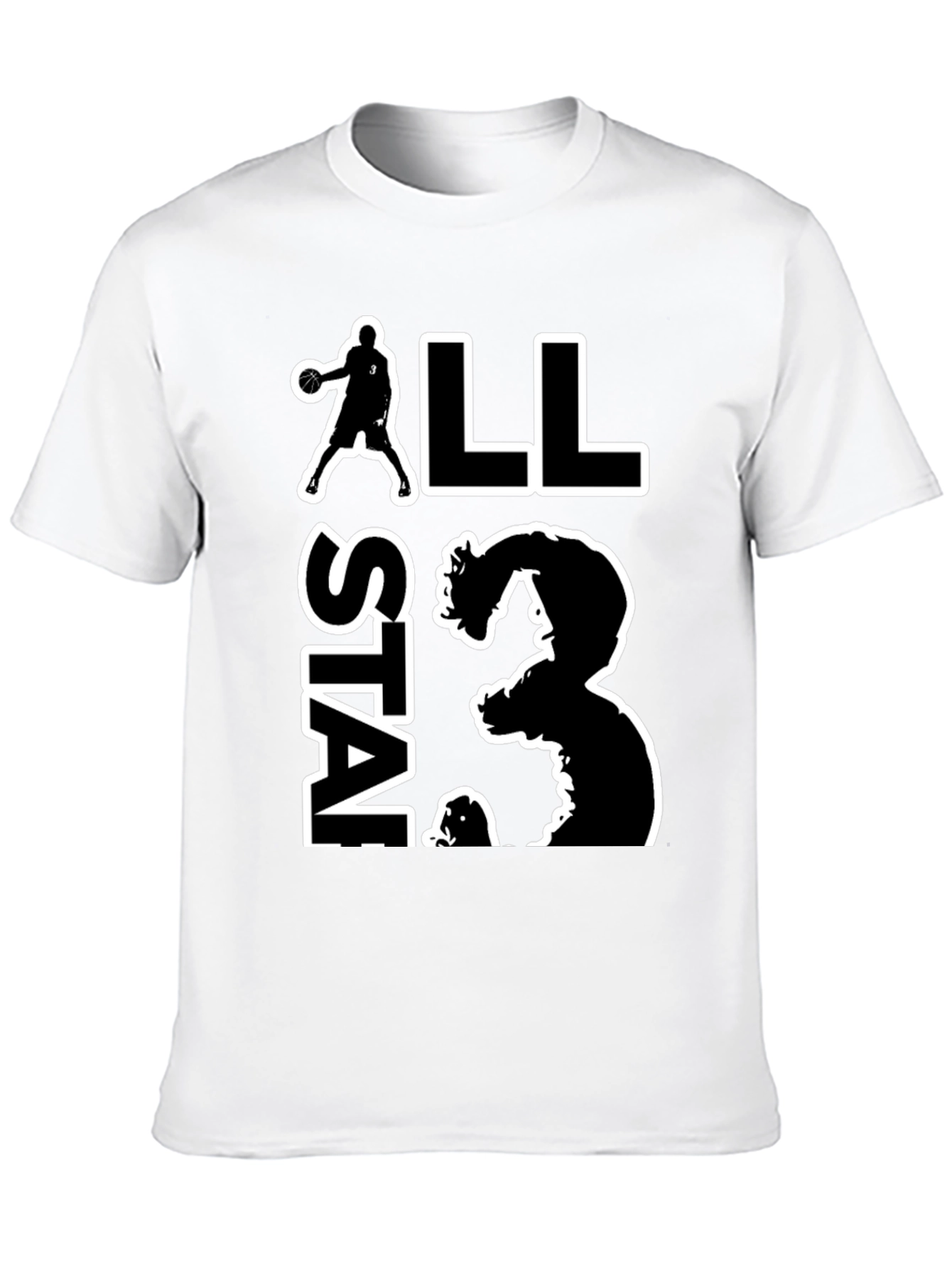 Black All Star 23 Basketball Graphic T-Shirt view 10