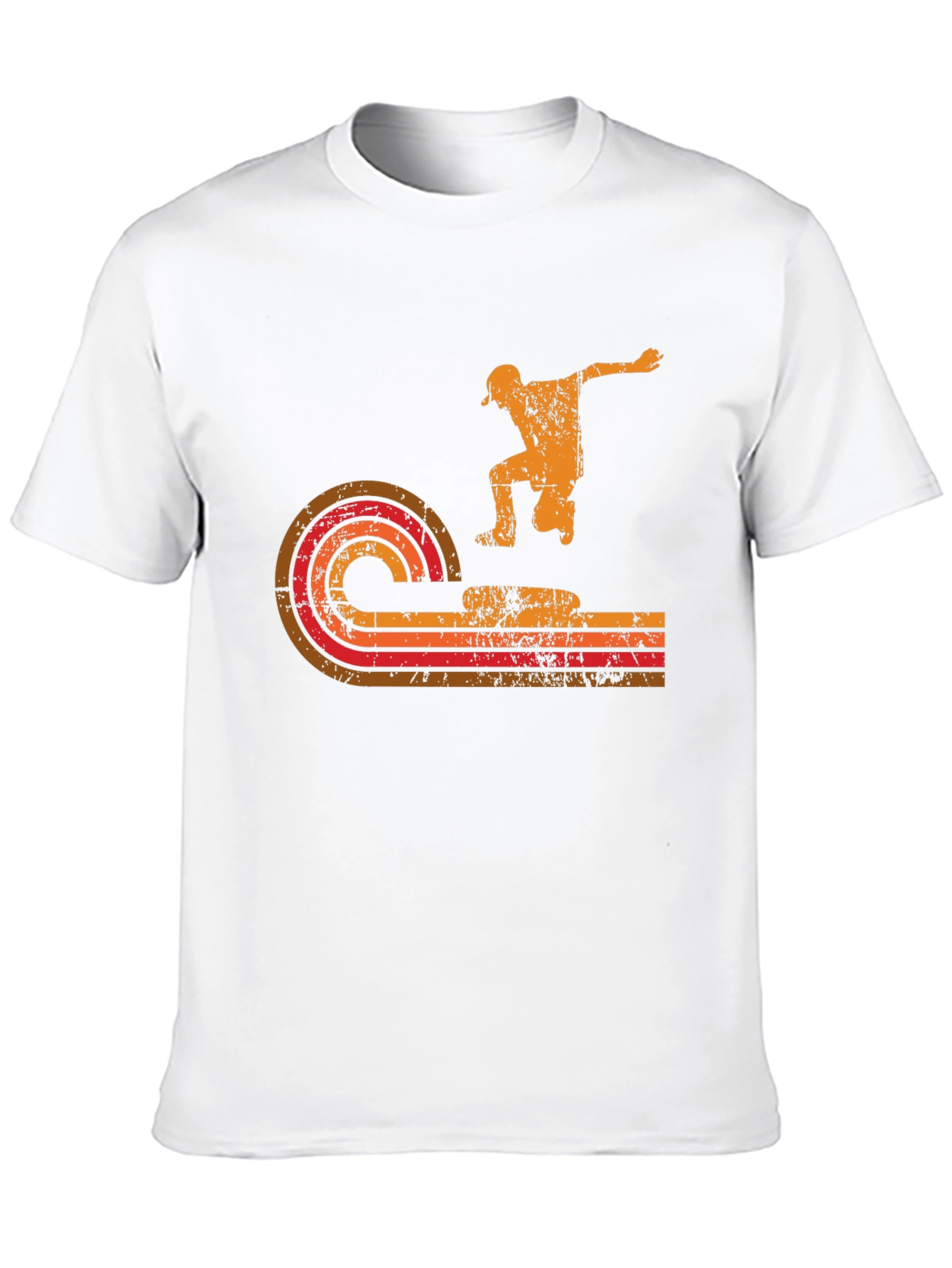 Black Retro Skater Graphic Tee - Black view 10