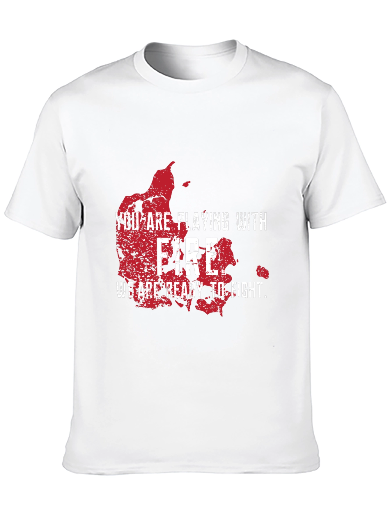 Black You are Playing with Fire T-Shirt view 10