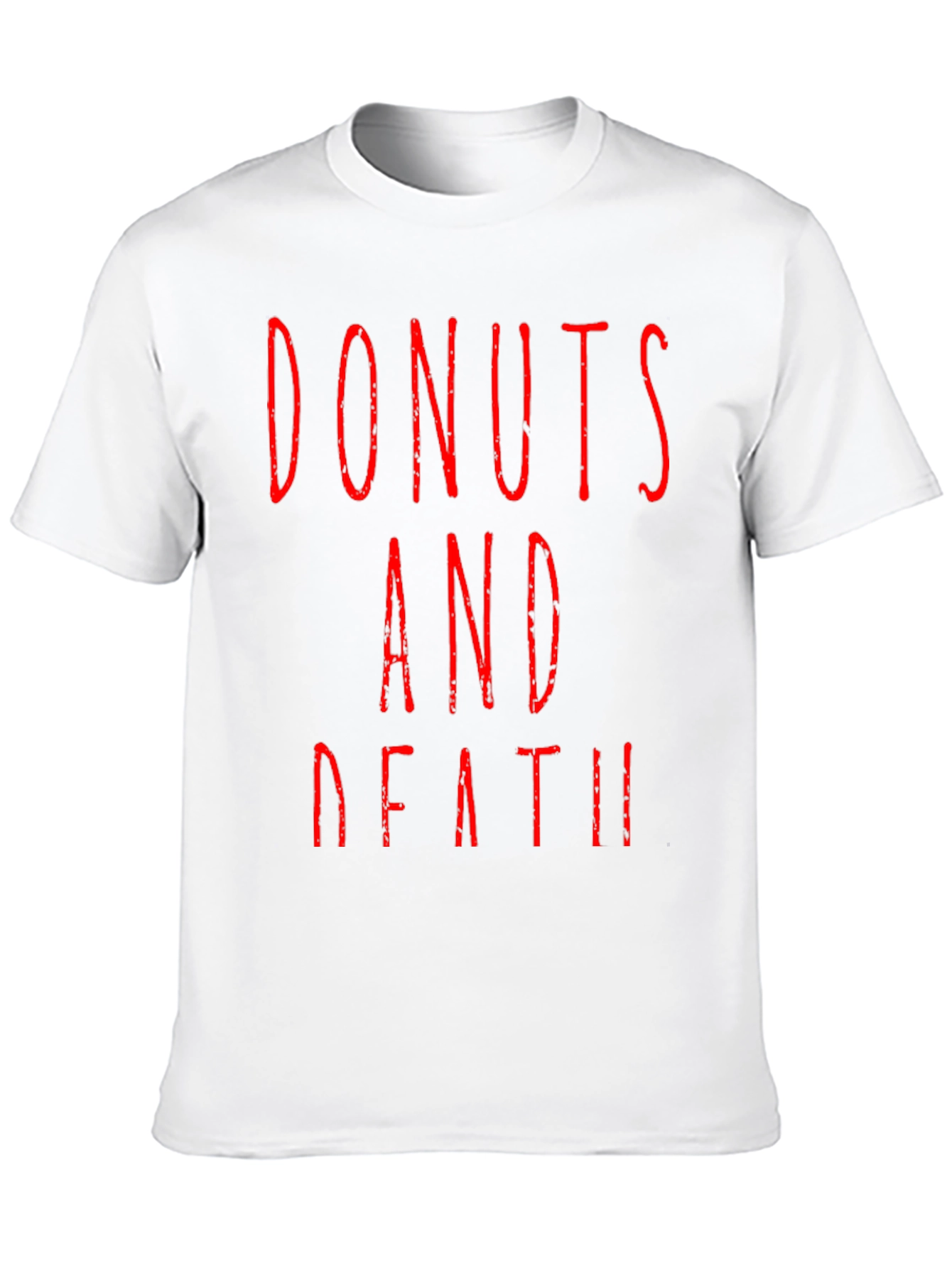 Black Donuts And Death Graphic Tee - Black T-Shirt view 10