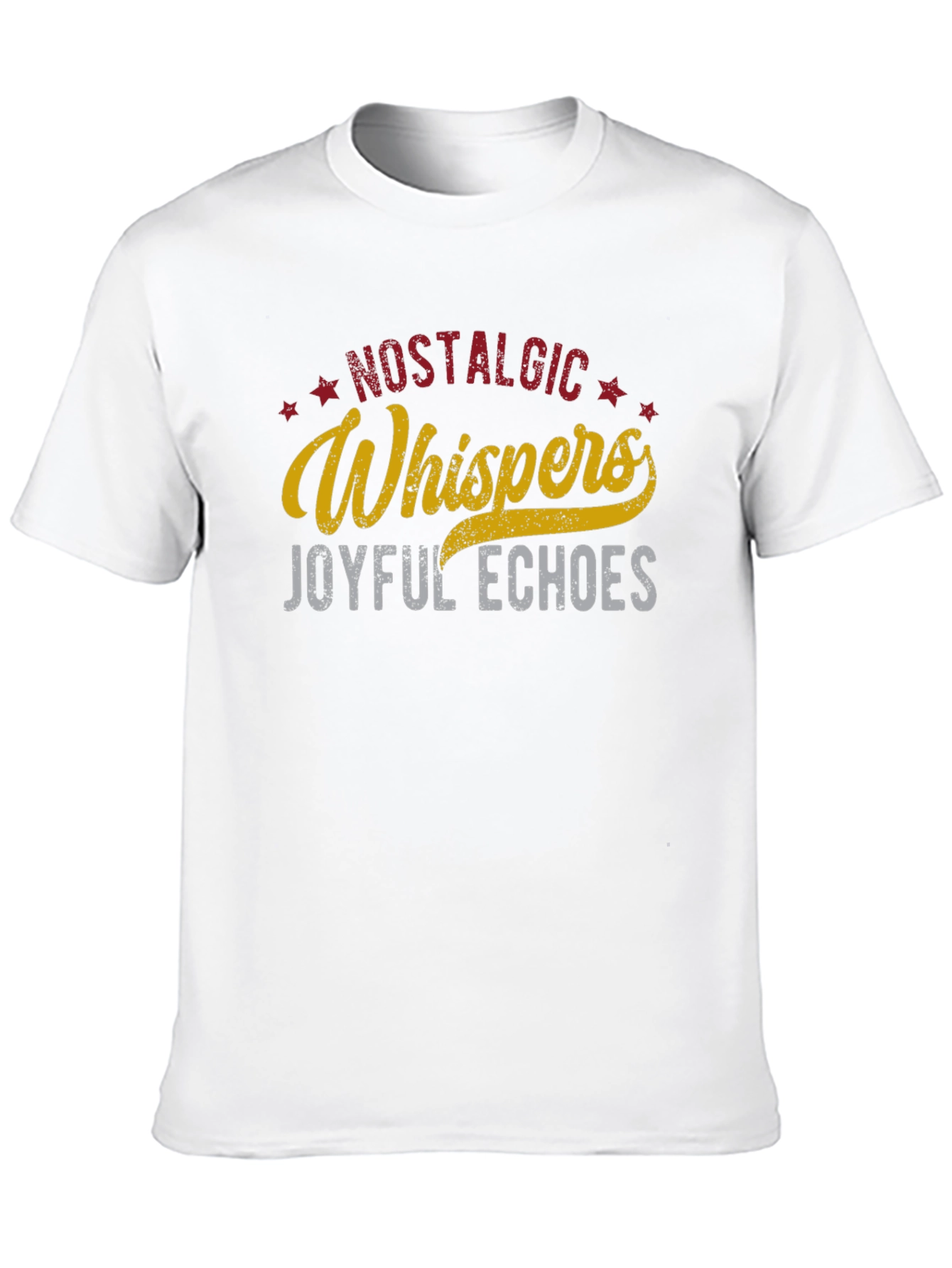 Black Nostalgic Whispers Graphic T-Shirt view 10