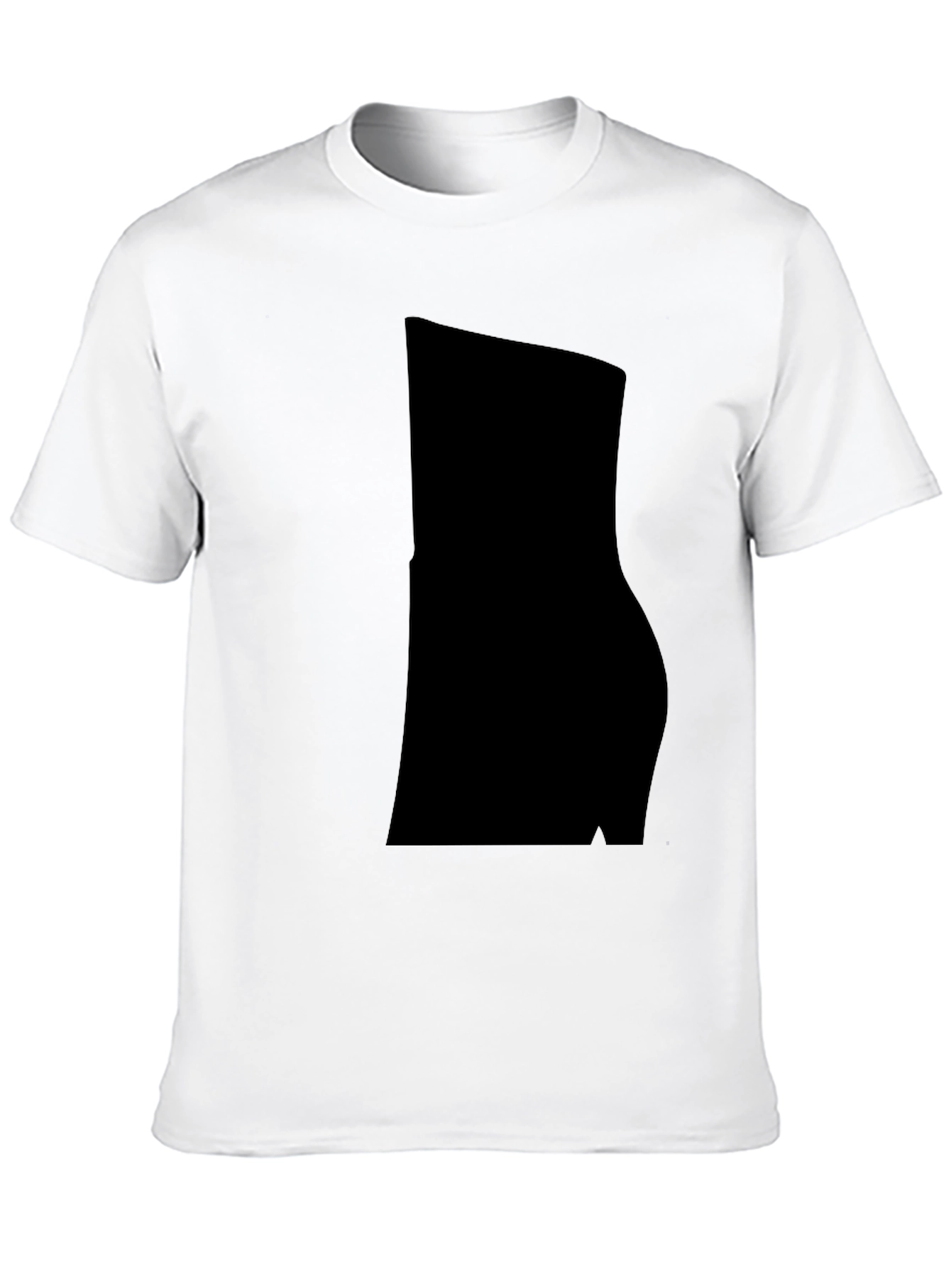 Black Men's Casual Black Cotton Blend T-Shirt view 10