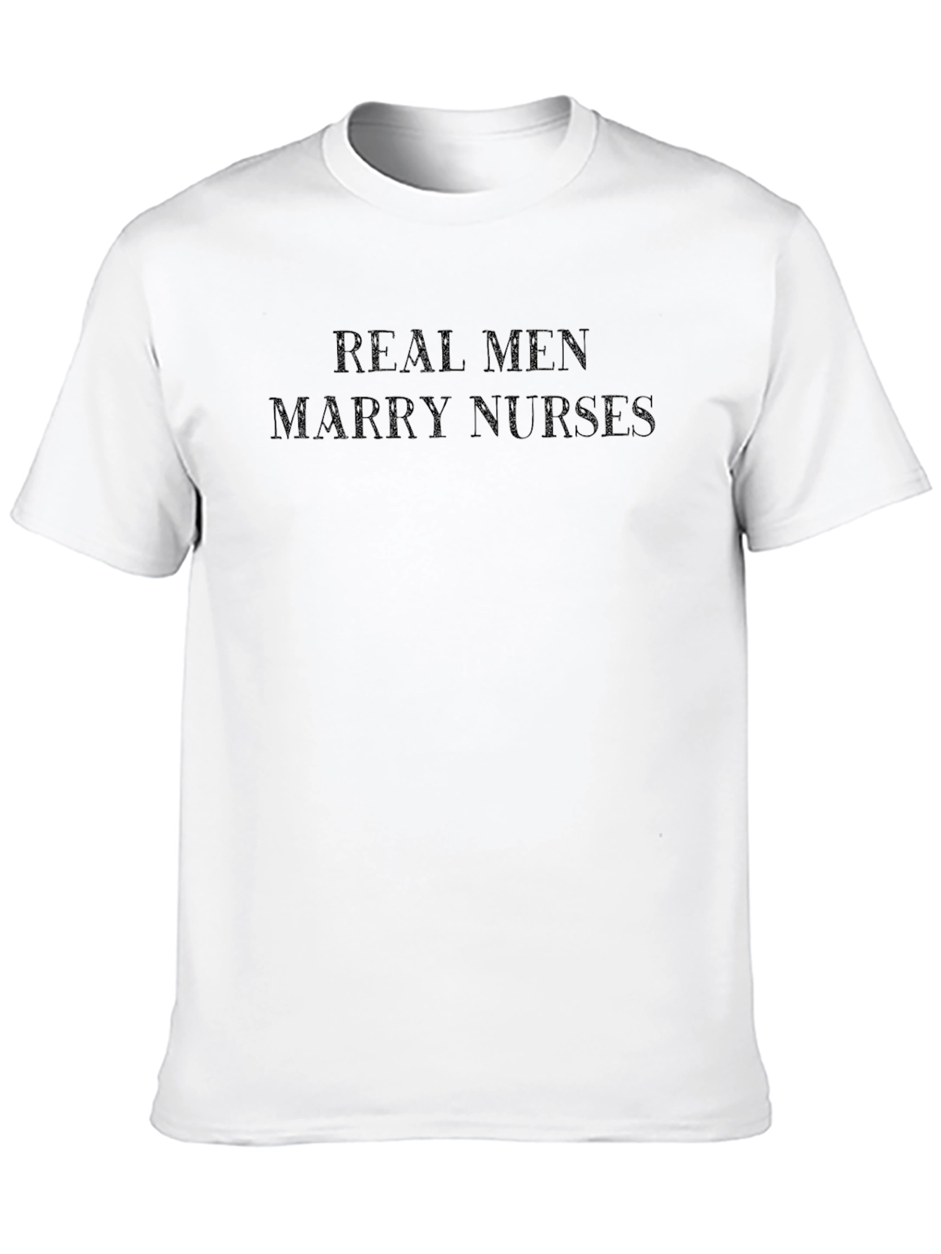 Black Real Men Marry Nurses Black T-Shirt view 10
