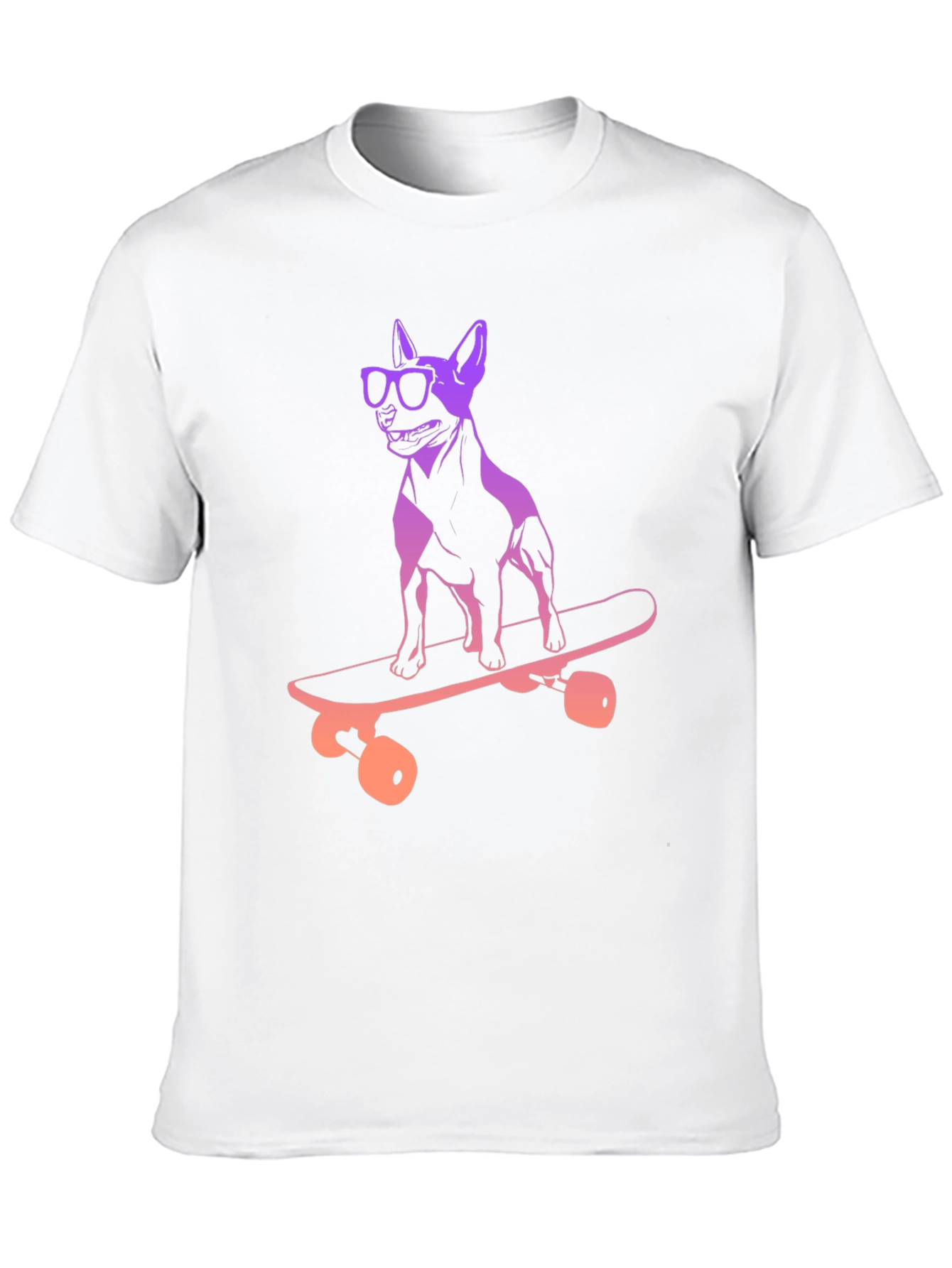 Black Skateboarding Dog Graphic Tee - Cool & Unique Design view 10