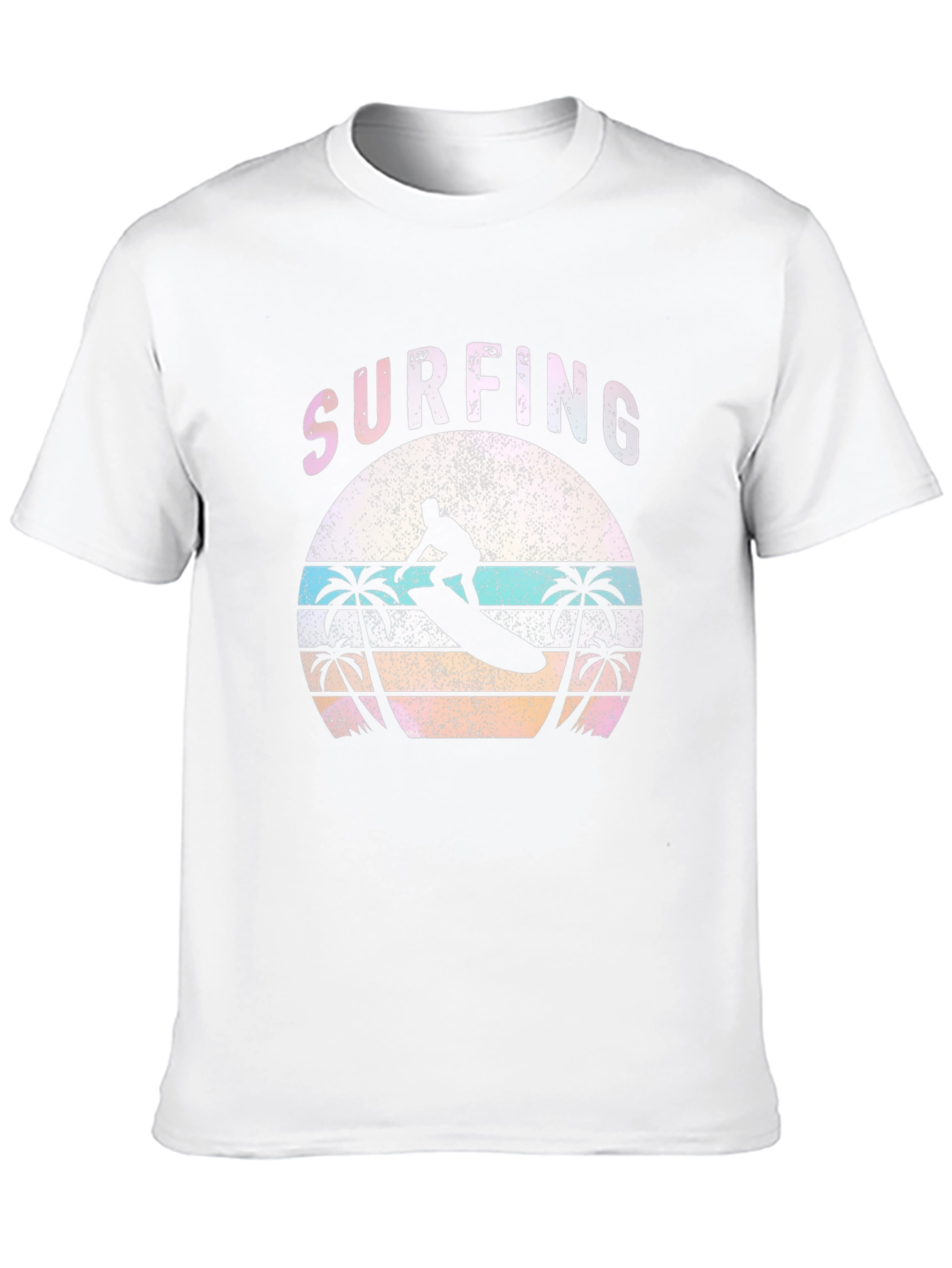 Black Surfing Sunset Graphic Tee - Black view 10