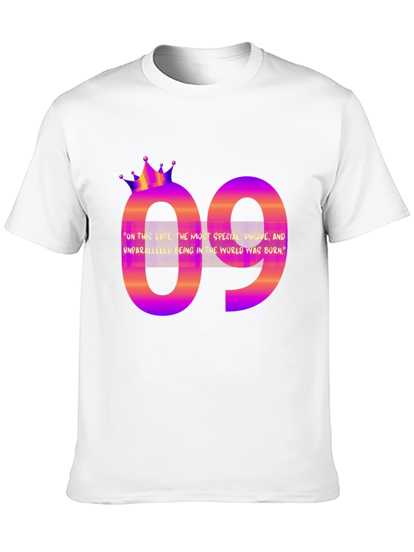 Black Birthday Month T-shirt: 09  Special Unique Tee view 10