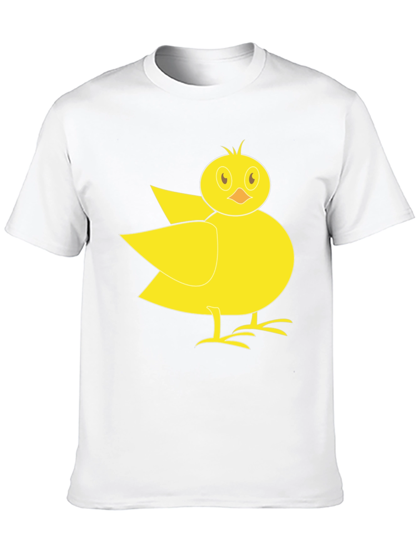 Black Cute Yellow Chick Graphic Tee - Black T-Shirt view 10