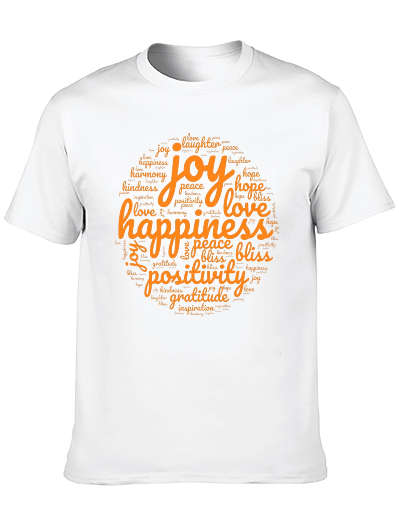 Black Joyful Word Art Tee - Happiness, Love, Gratitude view 10