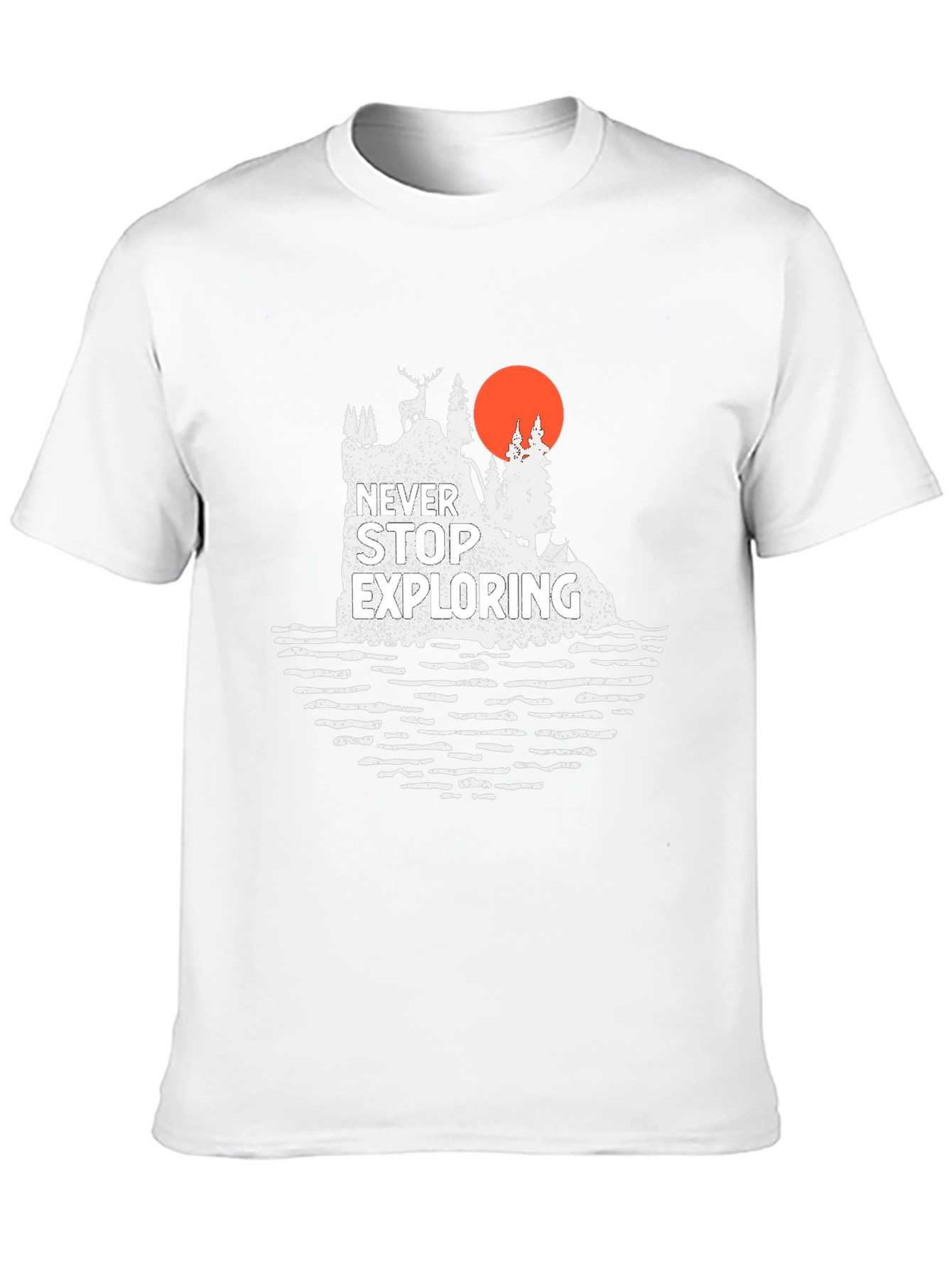 Black Never Stop Exploring Graphic Tee view 10