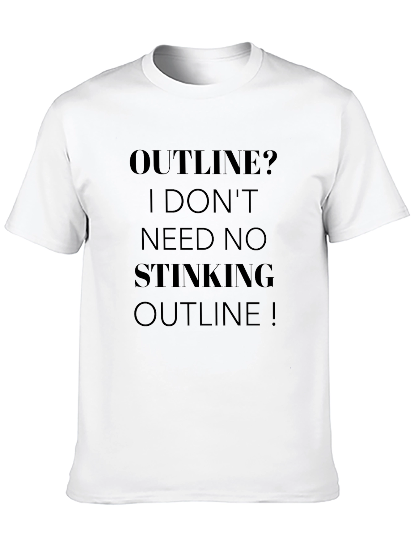 Black Outline? Graphic Novelty T-Shirt view 10