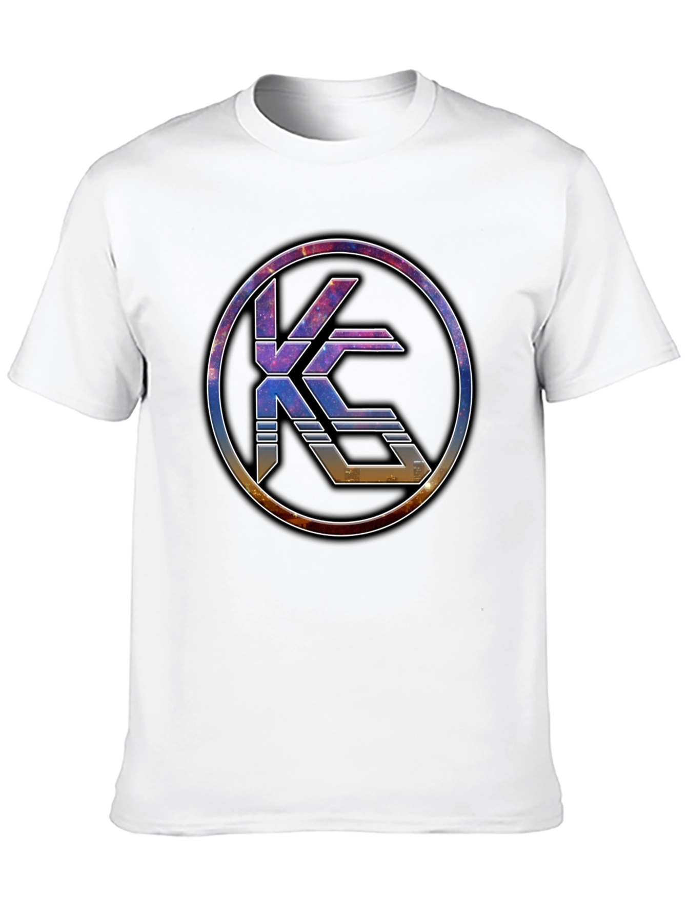 Black KC Logo Black T-Shirt - Modern Graphic Tee view 10