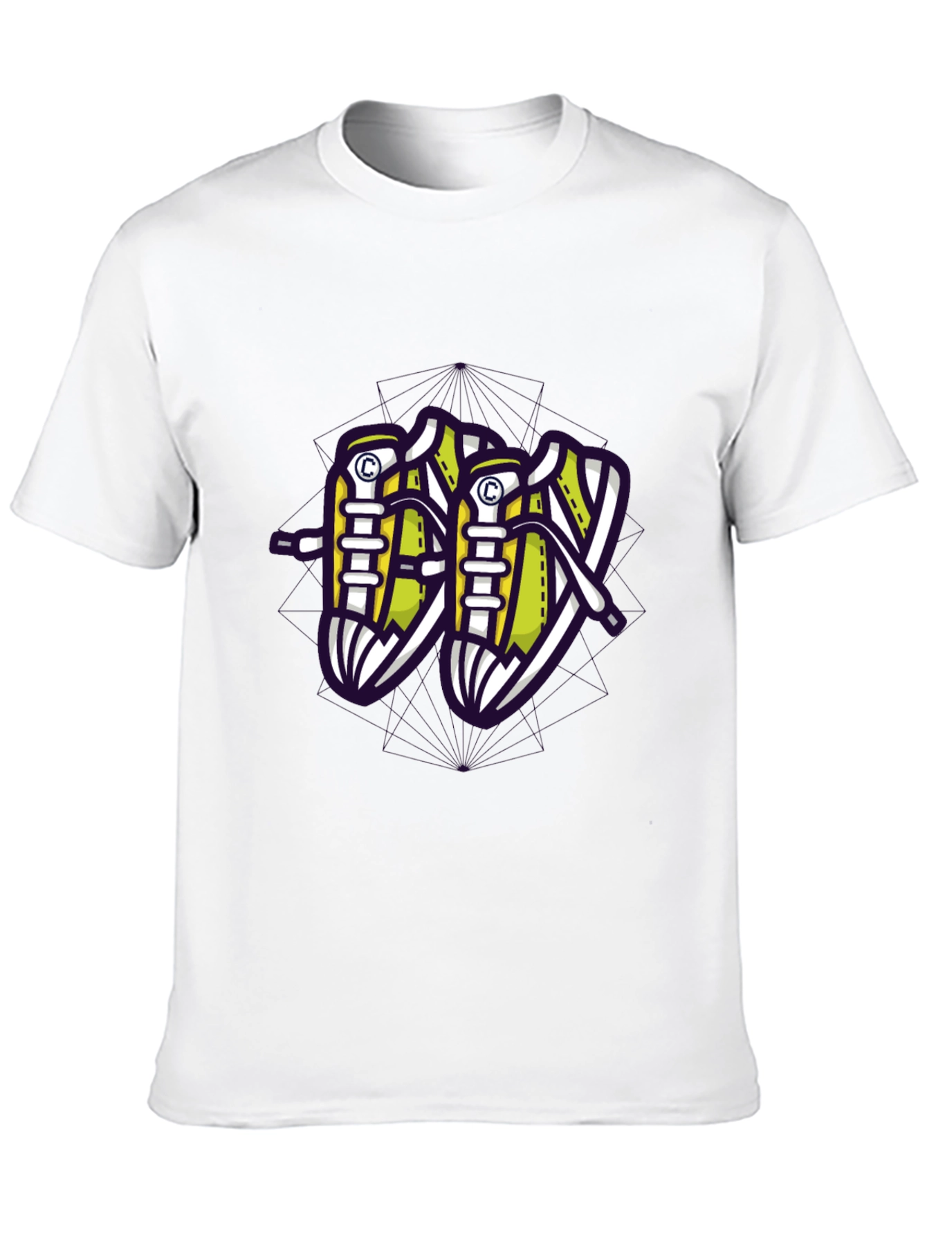 Black Sneaker Graphic Black T-Shirt view 10