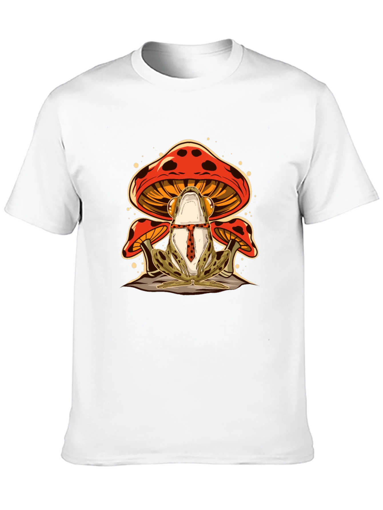 Black Frog & Mushroom Graphic Tee - Black view 10