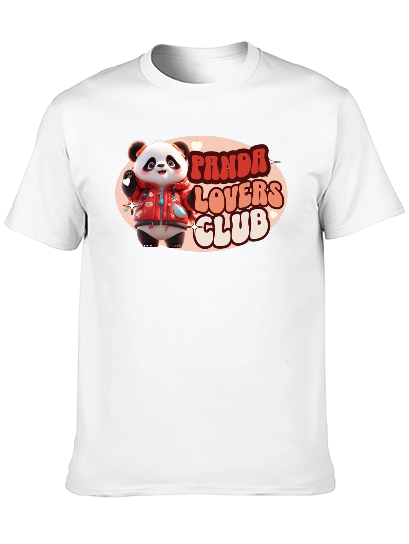 Black Panda Lovers Club T-Shirt view 10