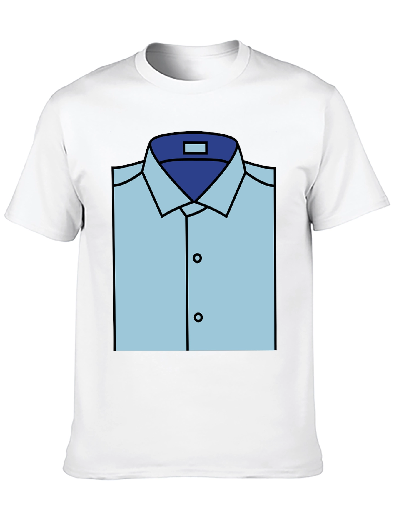 Black Novelty Dress Shirt Graphic Tee view 10