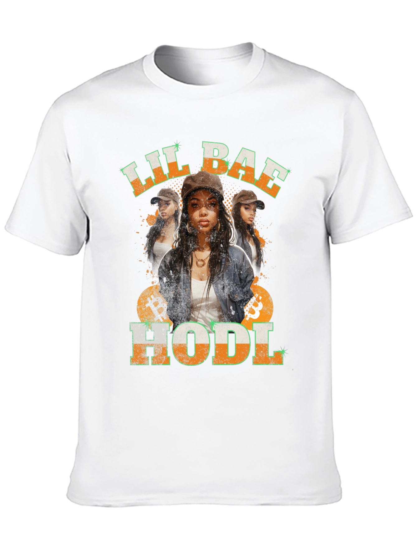 Black Lil Bae Hodl Unisex T-Shirt view 10
