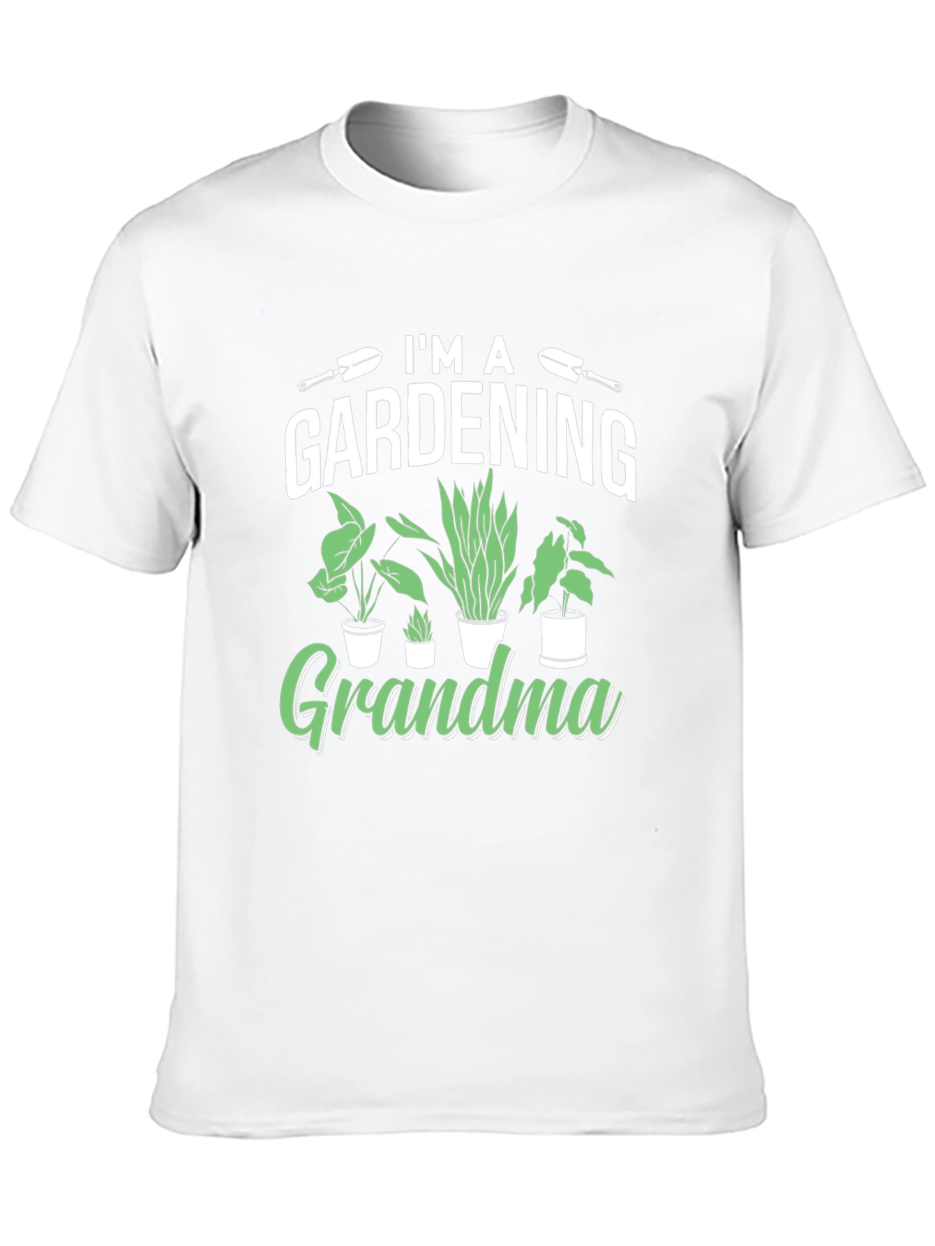 Black Gardening Grandma T-Shirt - Black Cotton Tee view 10