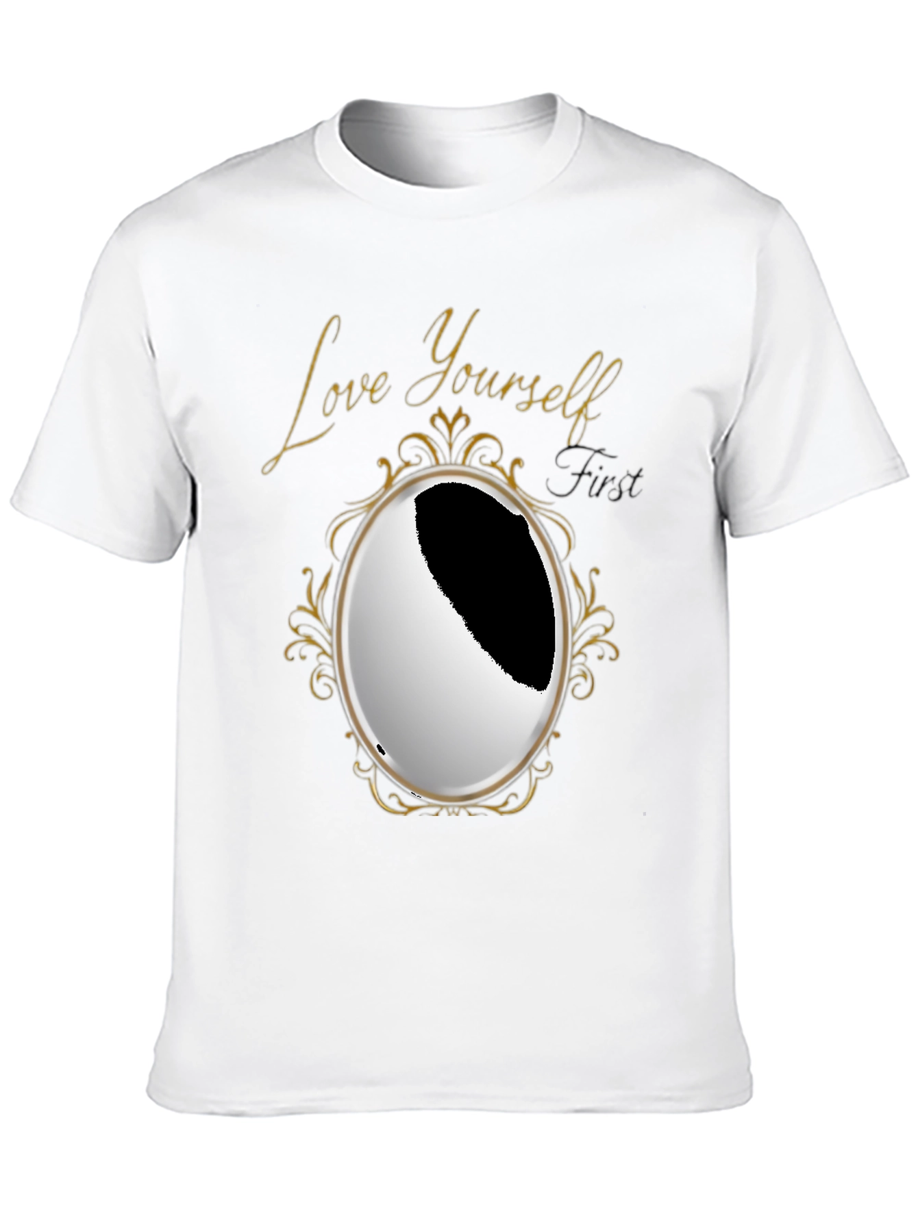 Black Love Yourself First Graphic Tee view 10