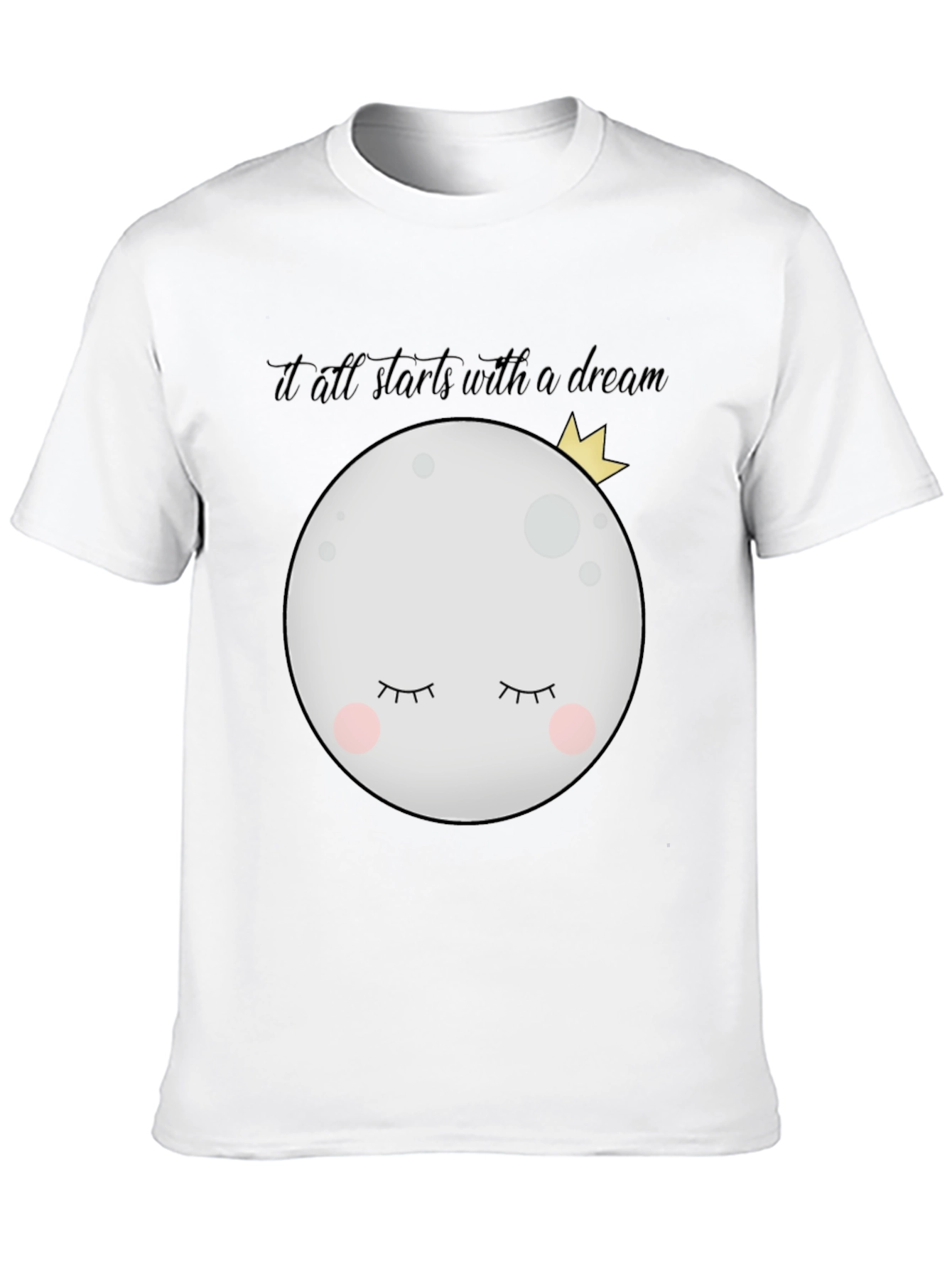 Black Dreamy Moon Graphic Tee view 10