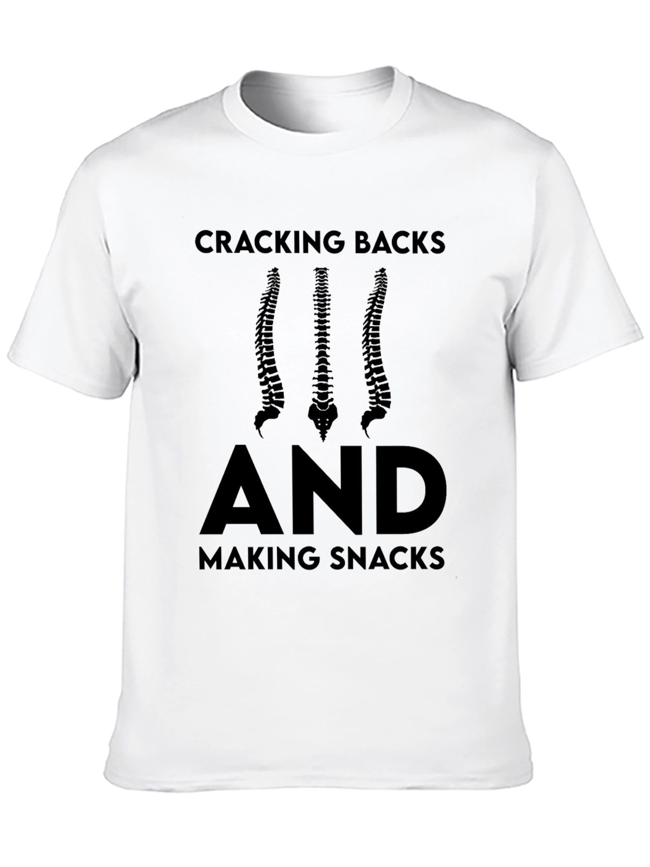 Black Cracking Backs and Making Snacks T-Shirt view 10