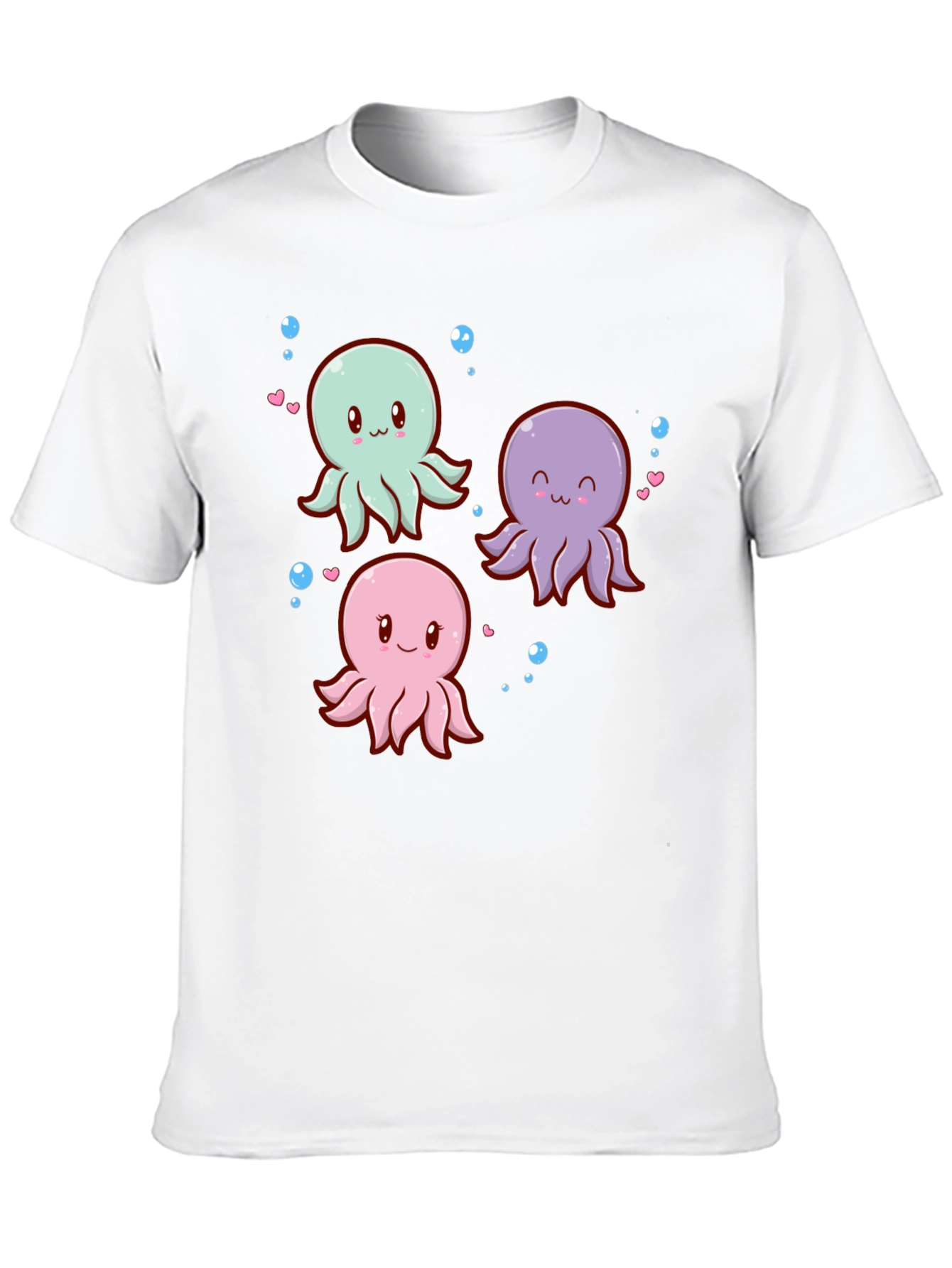 Black Cute Octopus Graphic Tee view 10