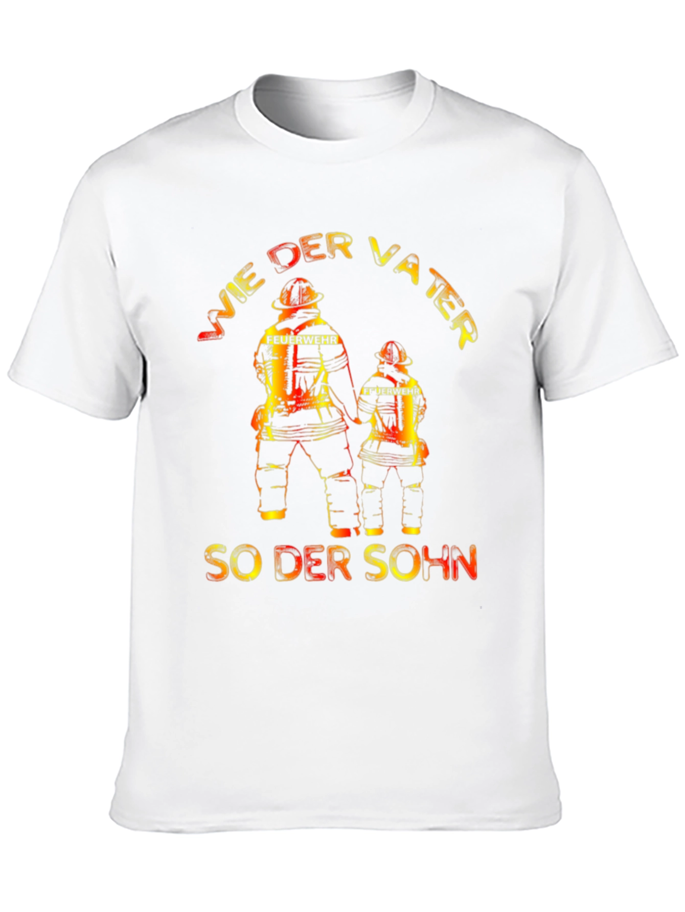 Black Father and Son Firefighter T-Shirt view 10