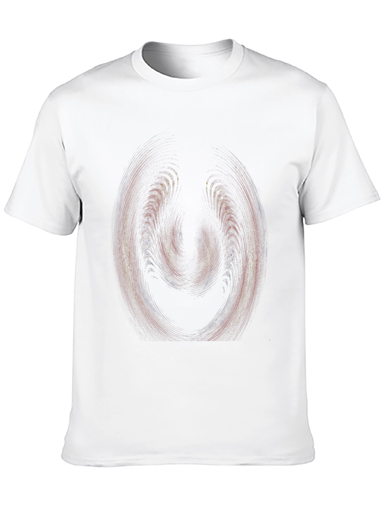 Black Abstract Swirl Graphic Black T-Shirt view 10