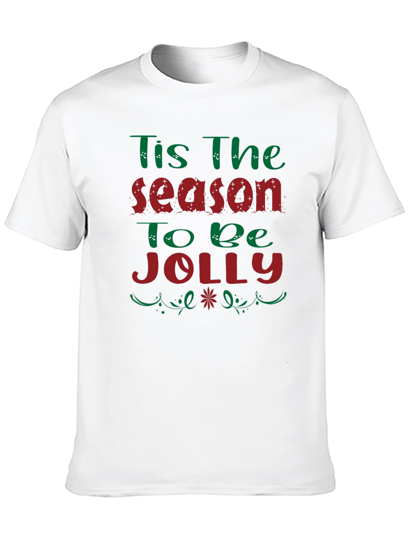 Black Tis the Season to be Jolly Holiday T-Shirt view 10