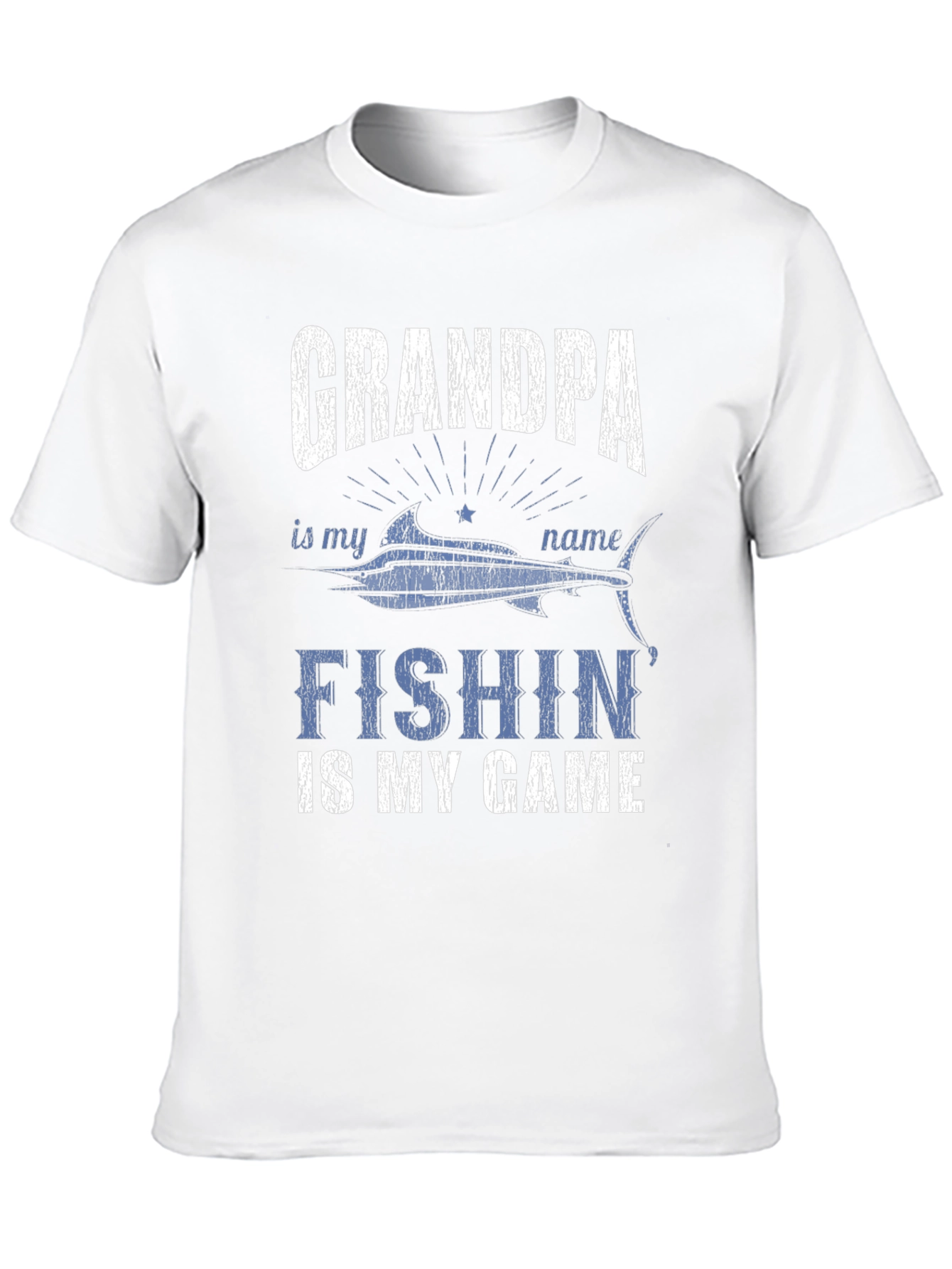 Black Grandpa Fishin' Game T-Shirt view 10