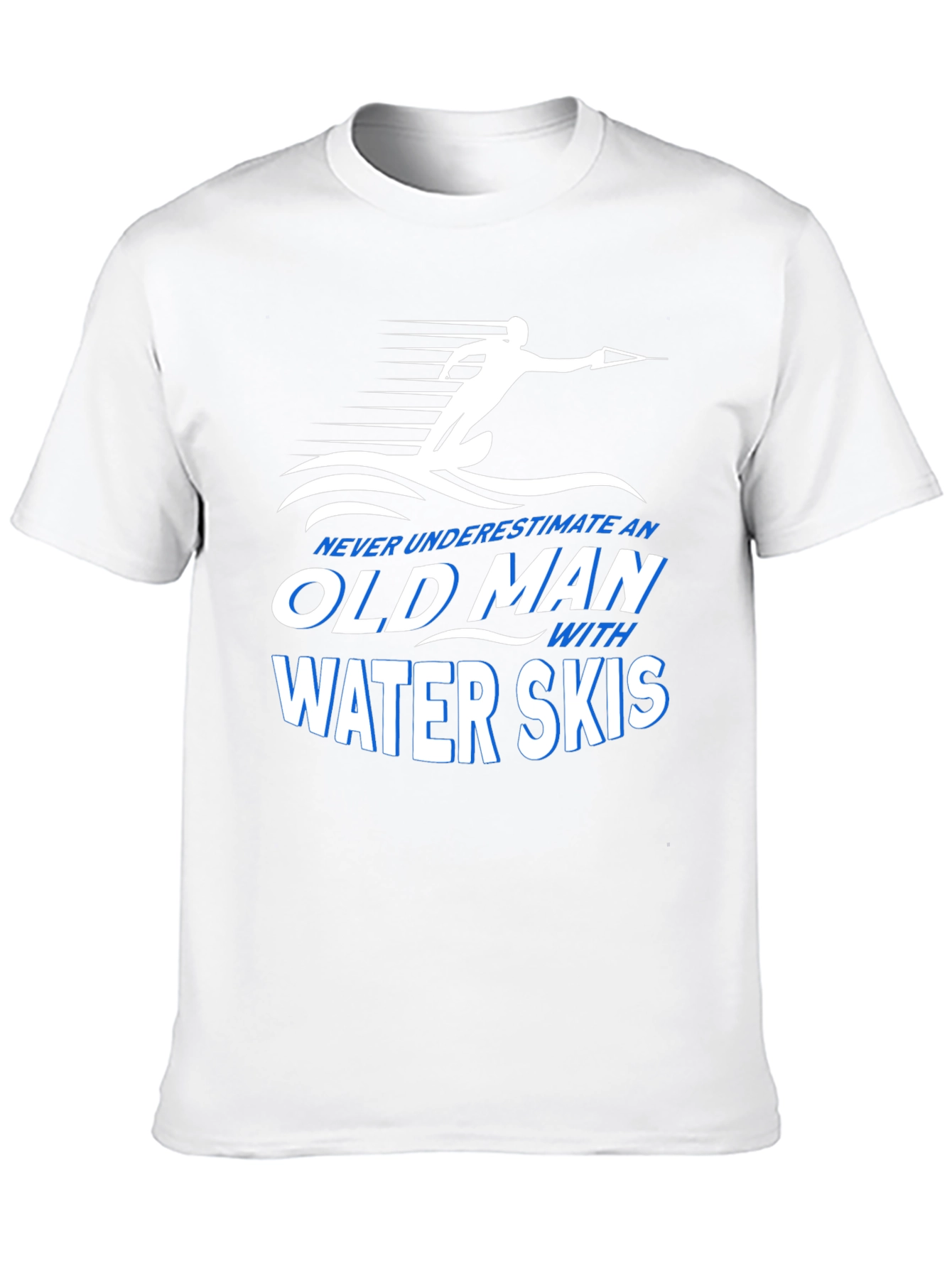 Black Old Man Water Skis Graphic T-Shirt view 10