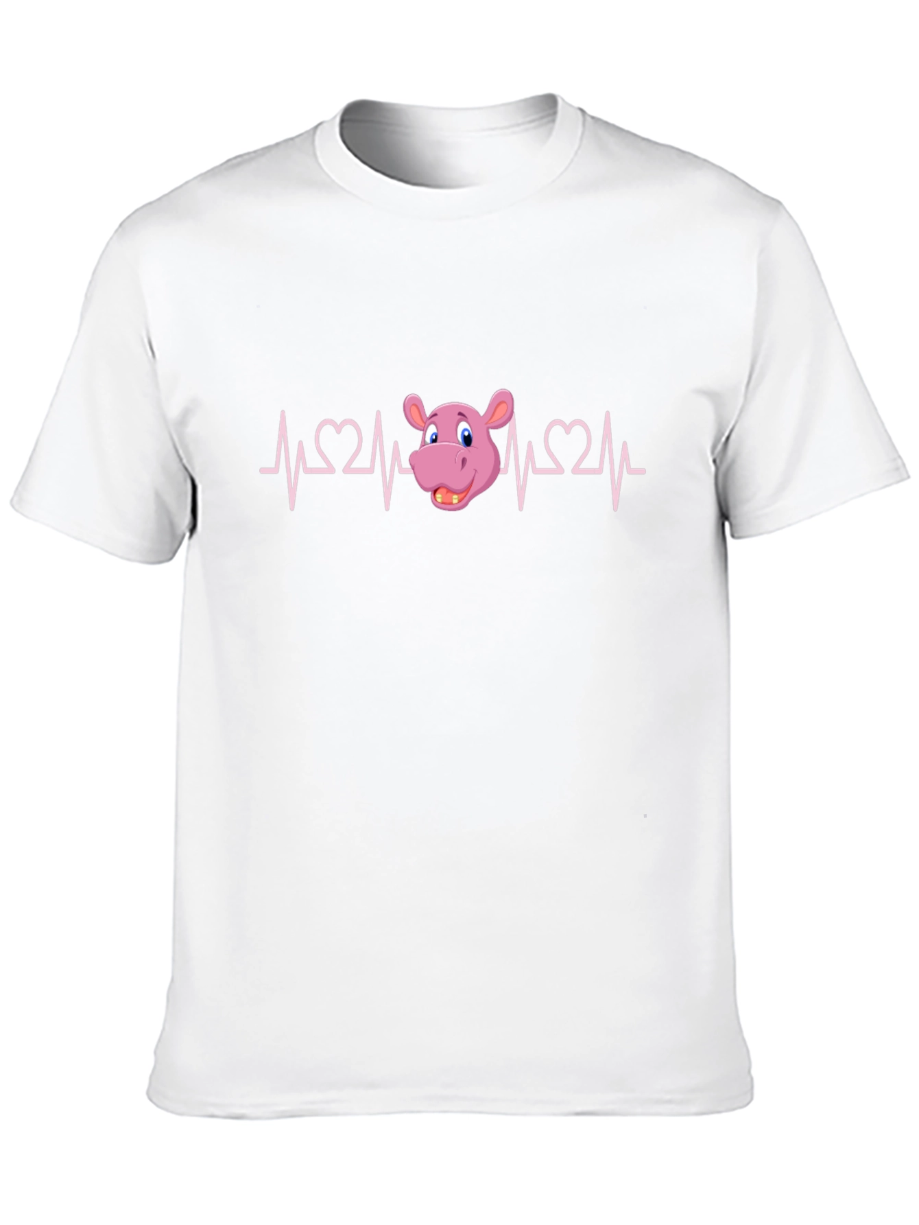 Black Hippo Heartbeat T-Shirt view 10