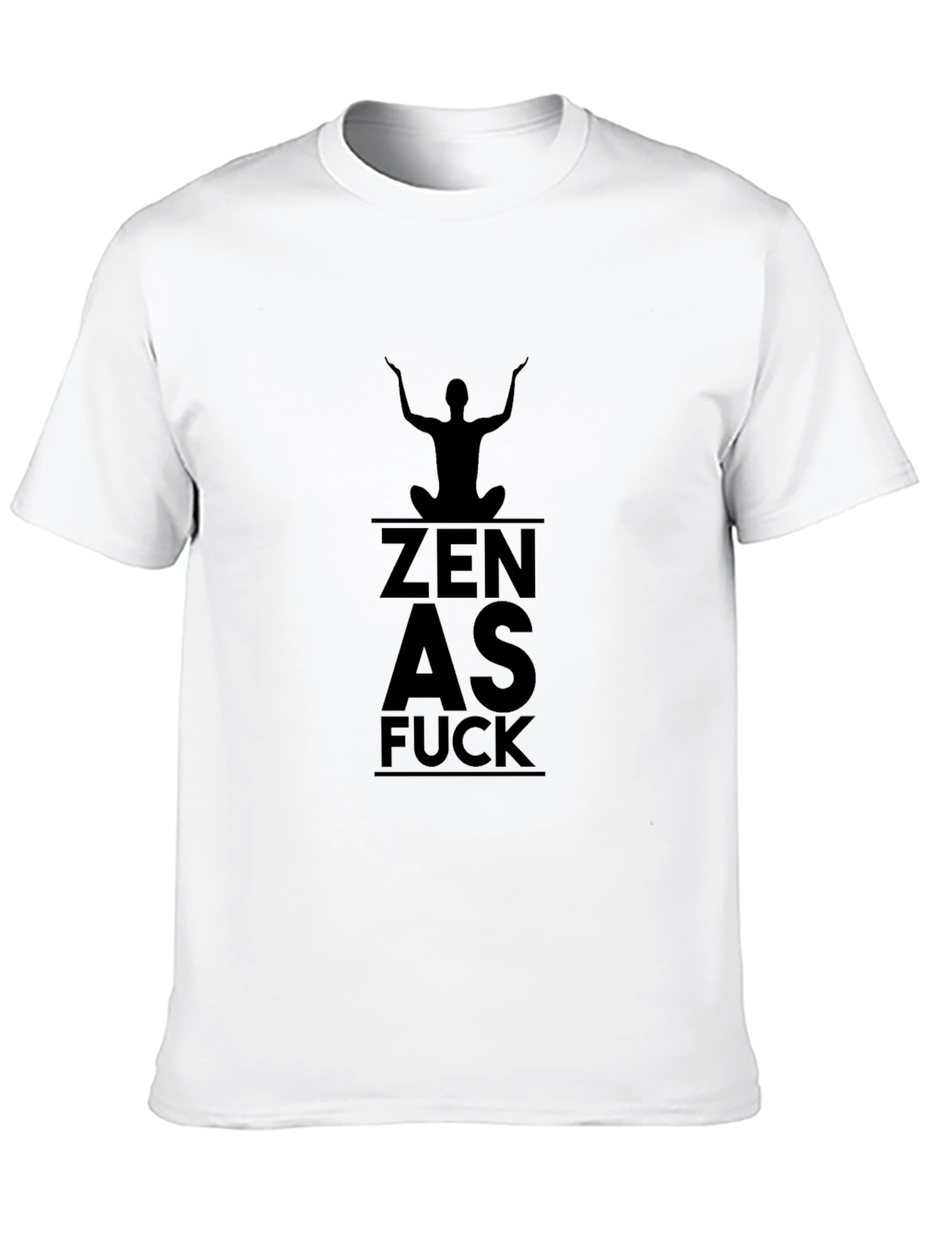 Black Zen As F*ck Black T-Shirt view 10