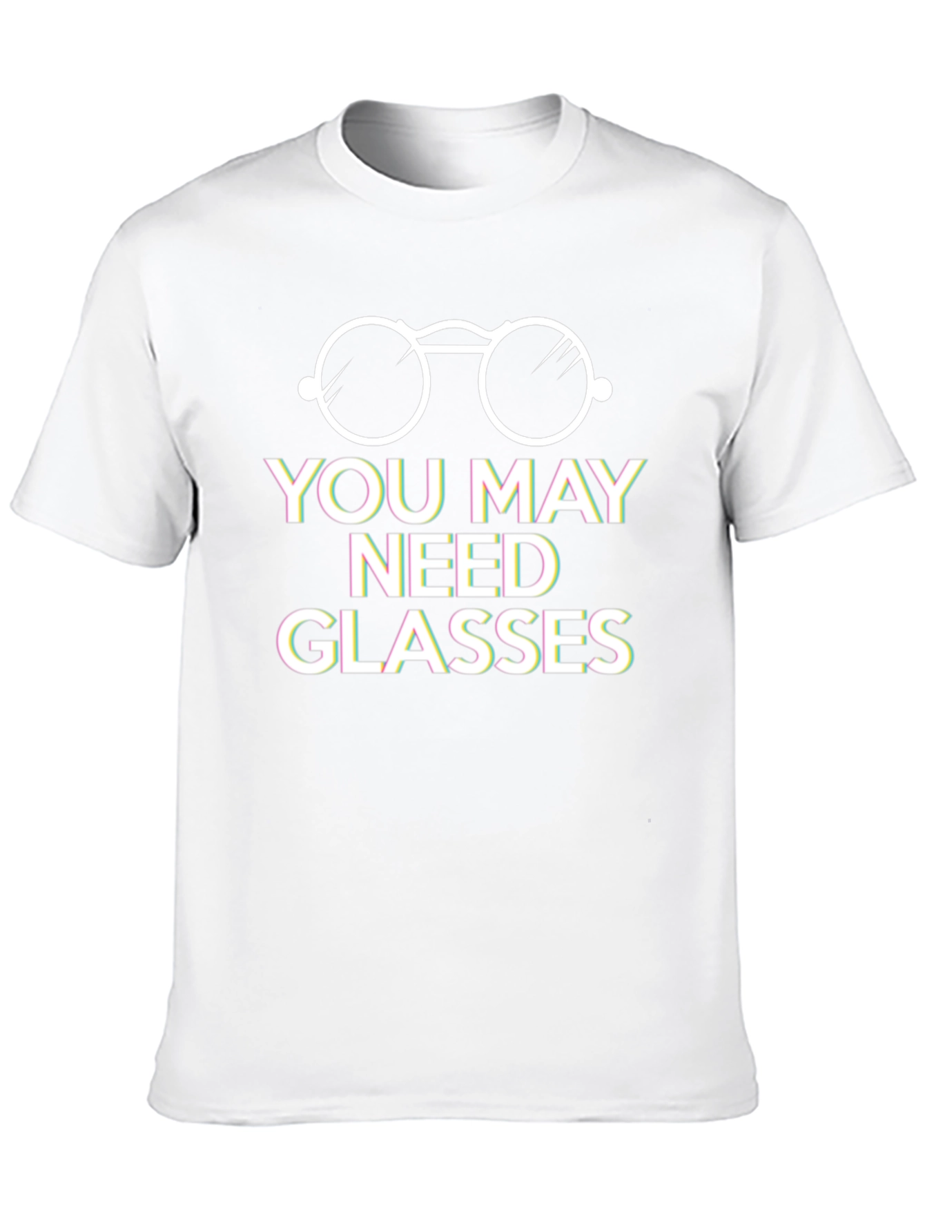 Black You May Need Glasses Graphic Tee view 10