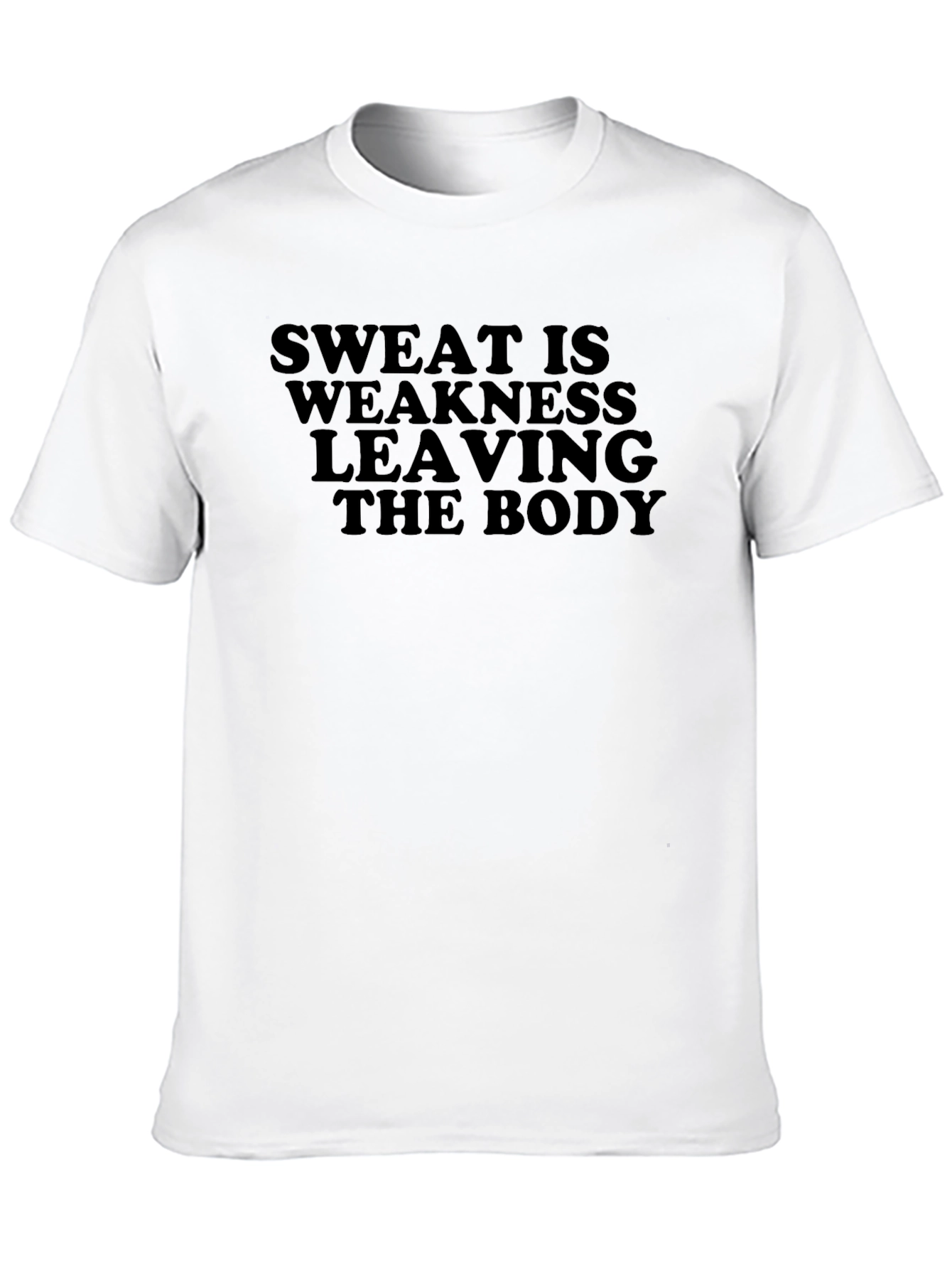 Black Sweat is Weakness Leaving the Body Tee view 10