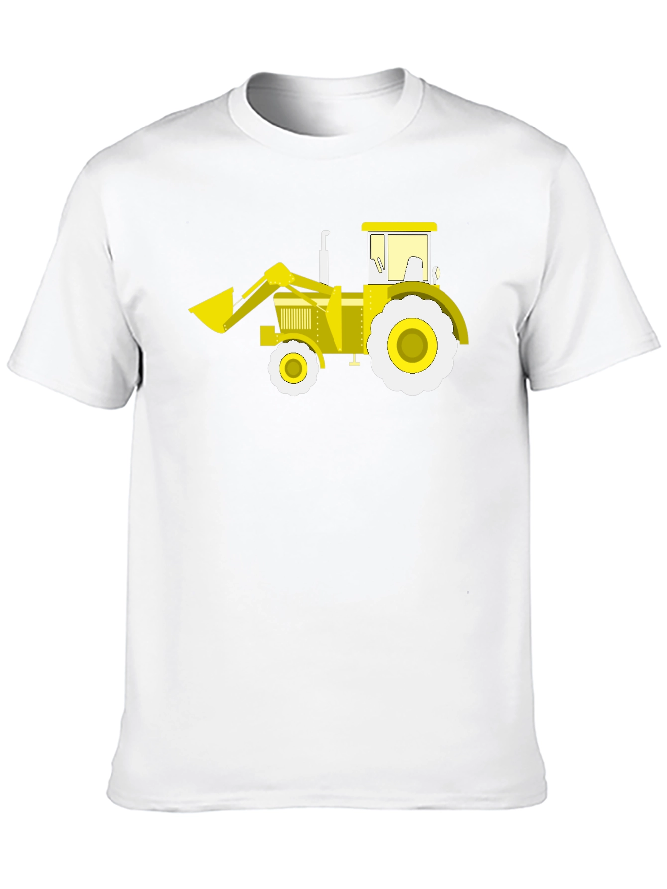 Black Tractor Graphic Tee - Black Cotton Crew Neck view 10