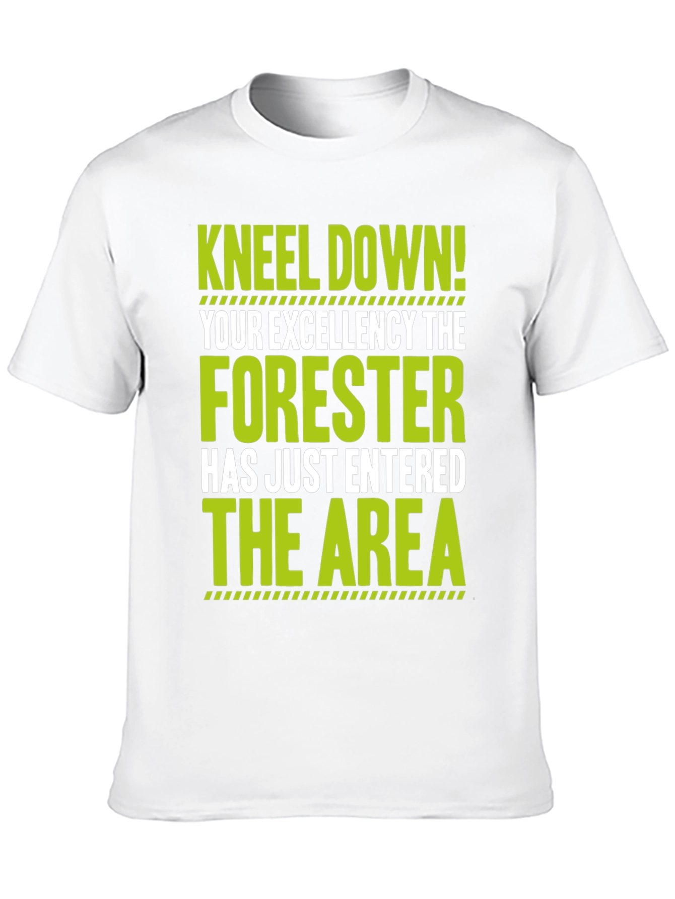Black Forester T-Shirt - Kneel Down! Funny Forest Worker Tee view 10